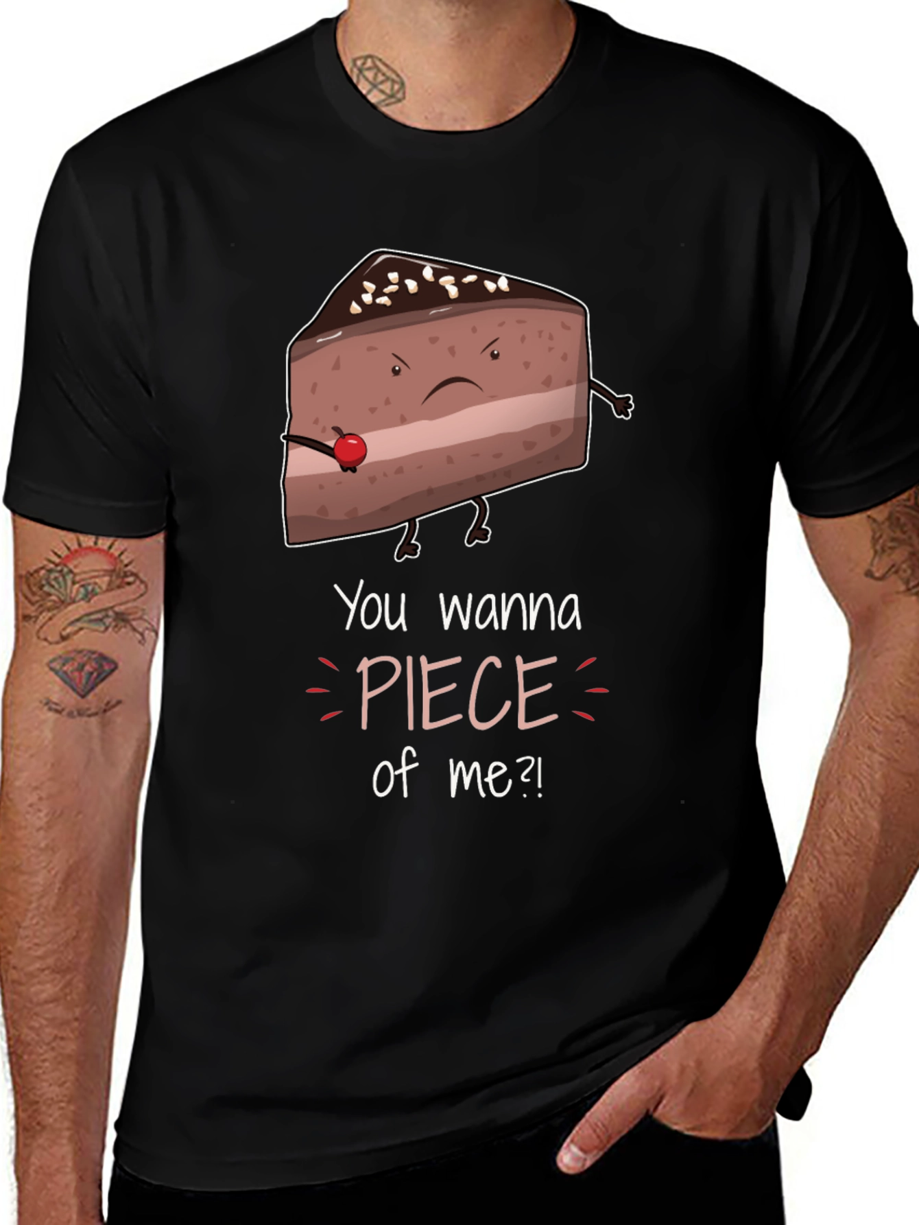 Funny Piece of Me Cake Graphic T-Shirt
