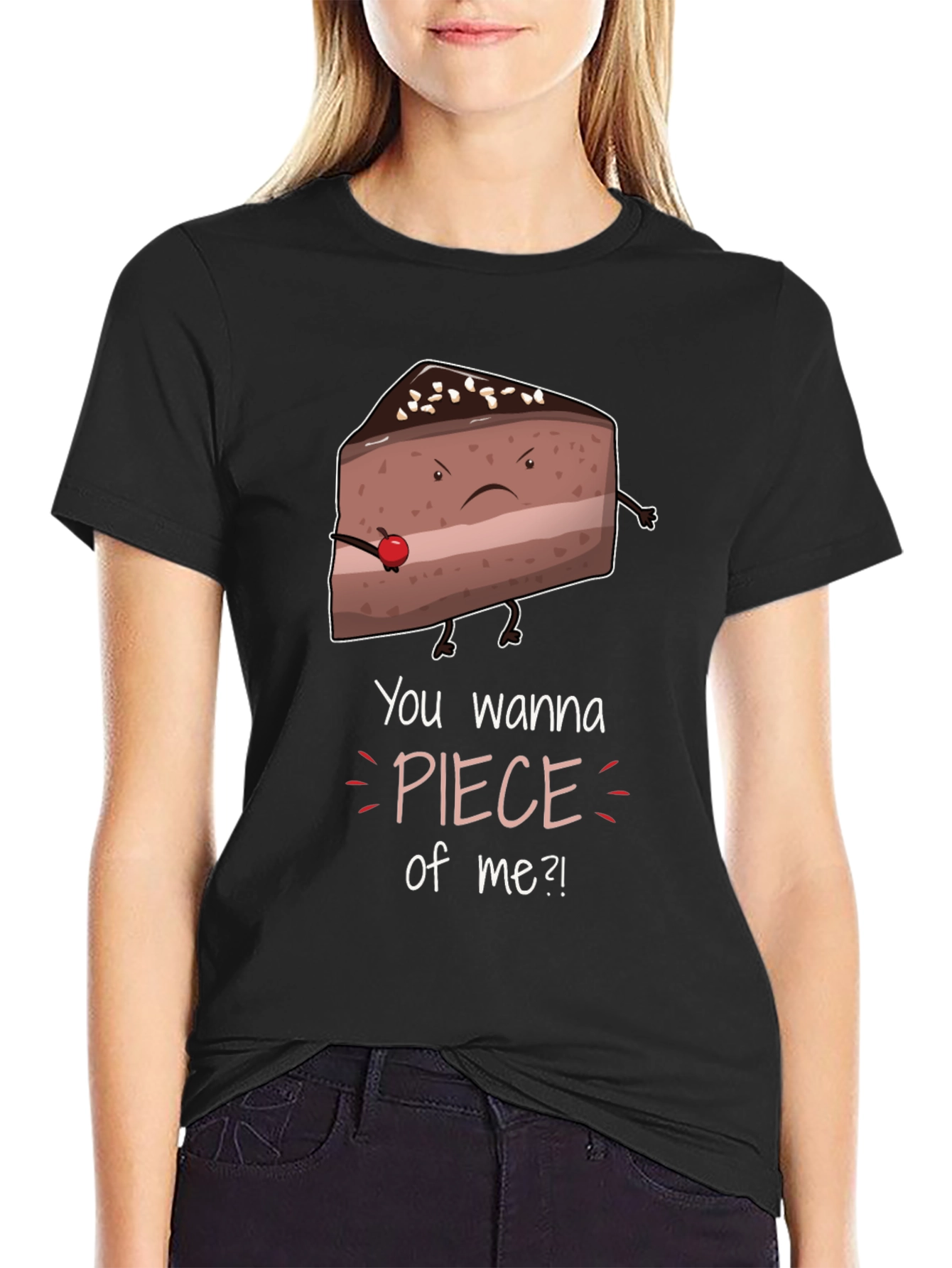 Funny Piece of Me Cake Graphic T-Shirt