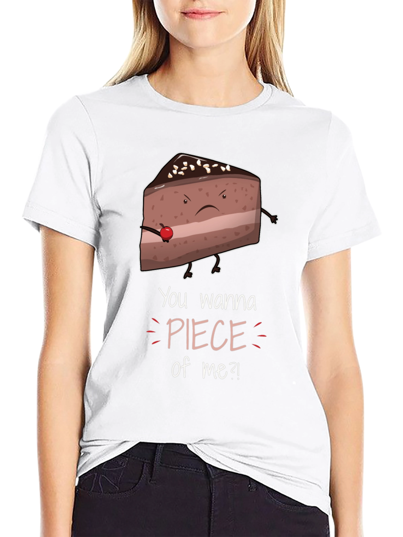 Funny Piece of Me Cake Graphic T-Shirt
