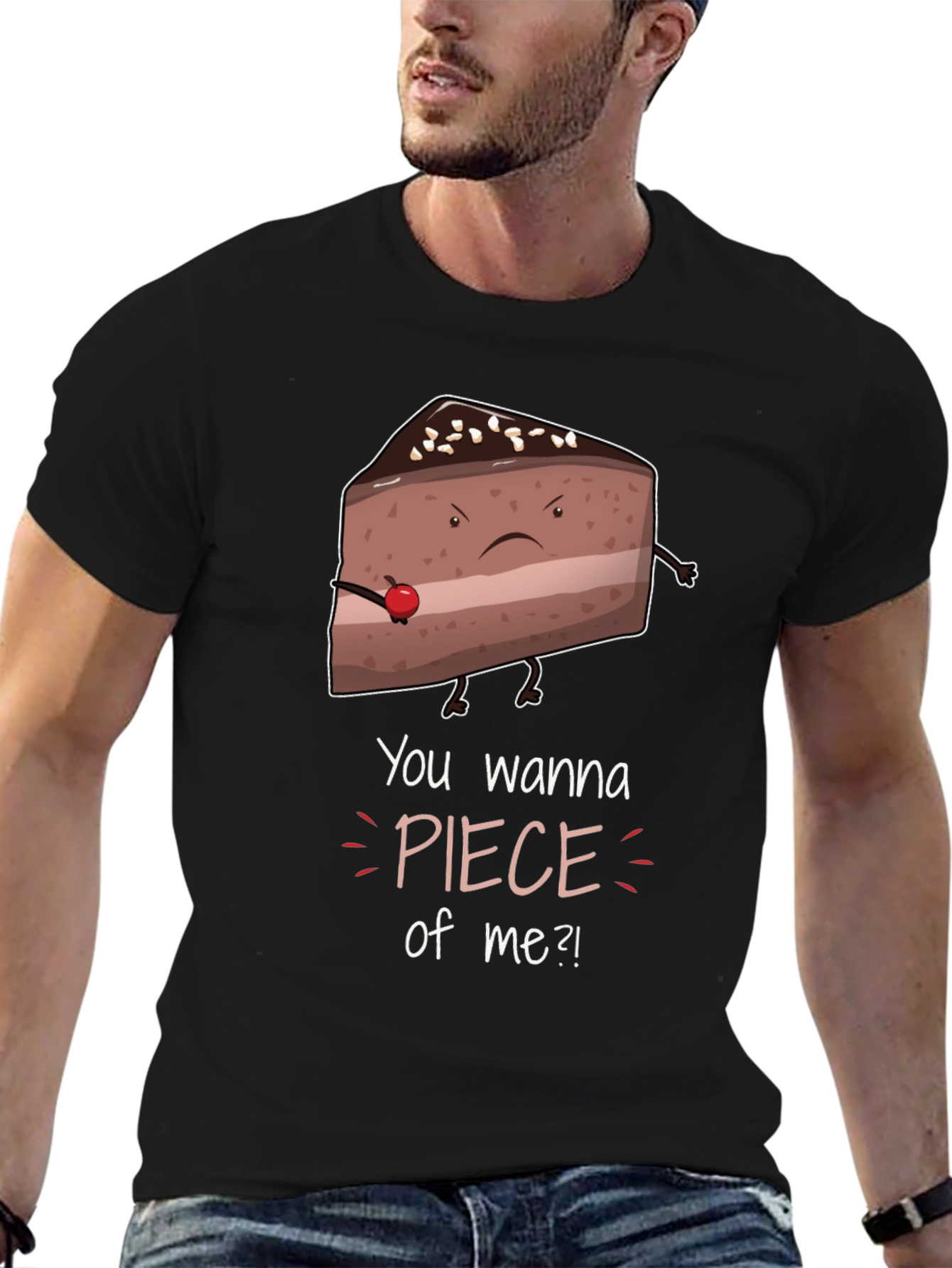 Funny Piece of Me Cake Graphic T-Shirt