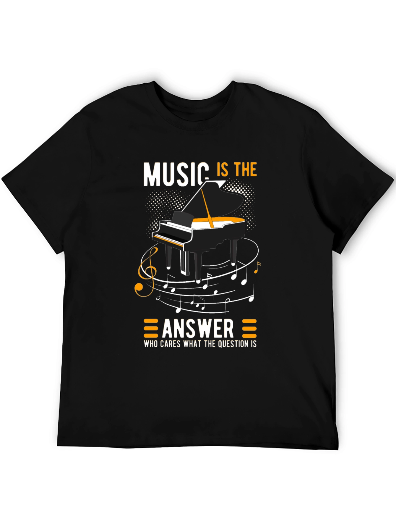 Music is the Answer Piano T-Shirt