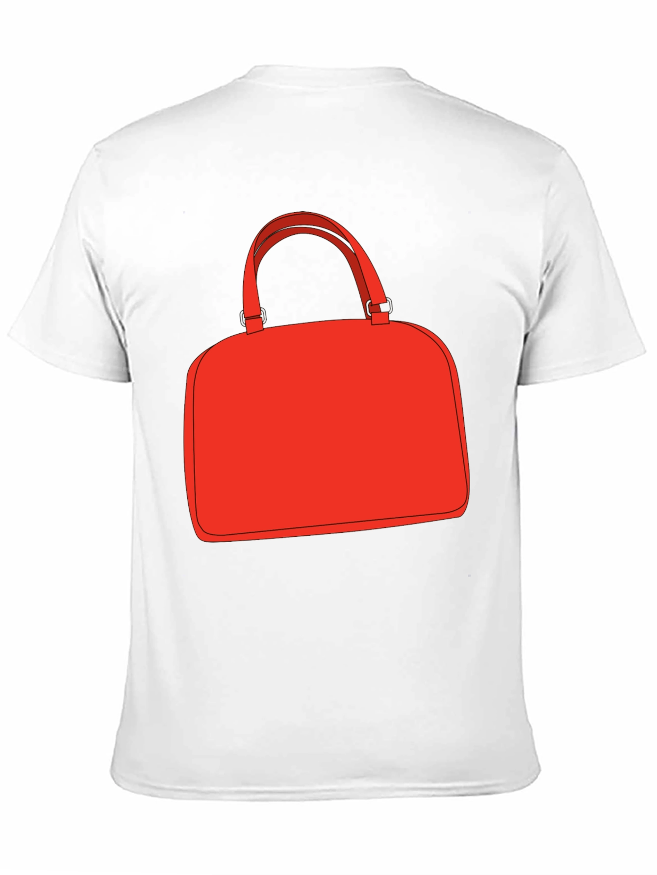 Red Bag Graphic Tee - Stylish Black T-Shirt