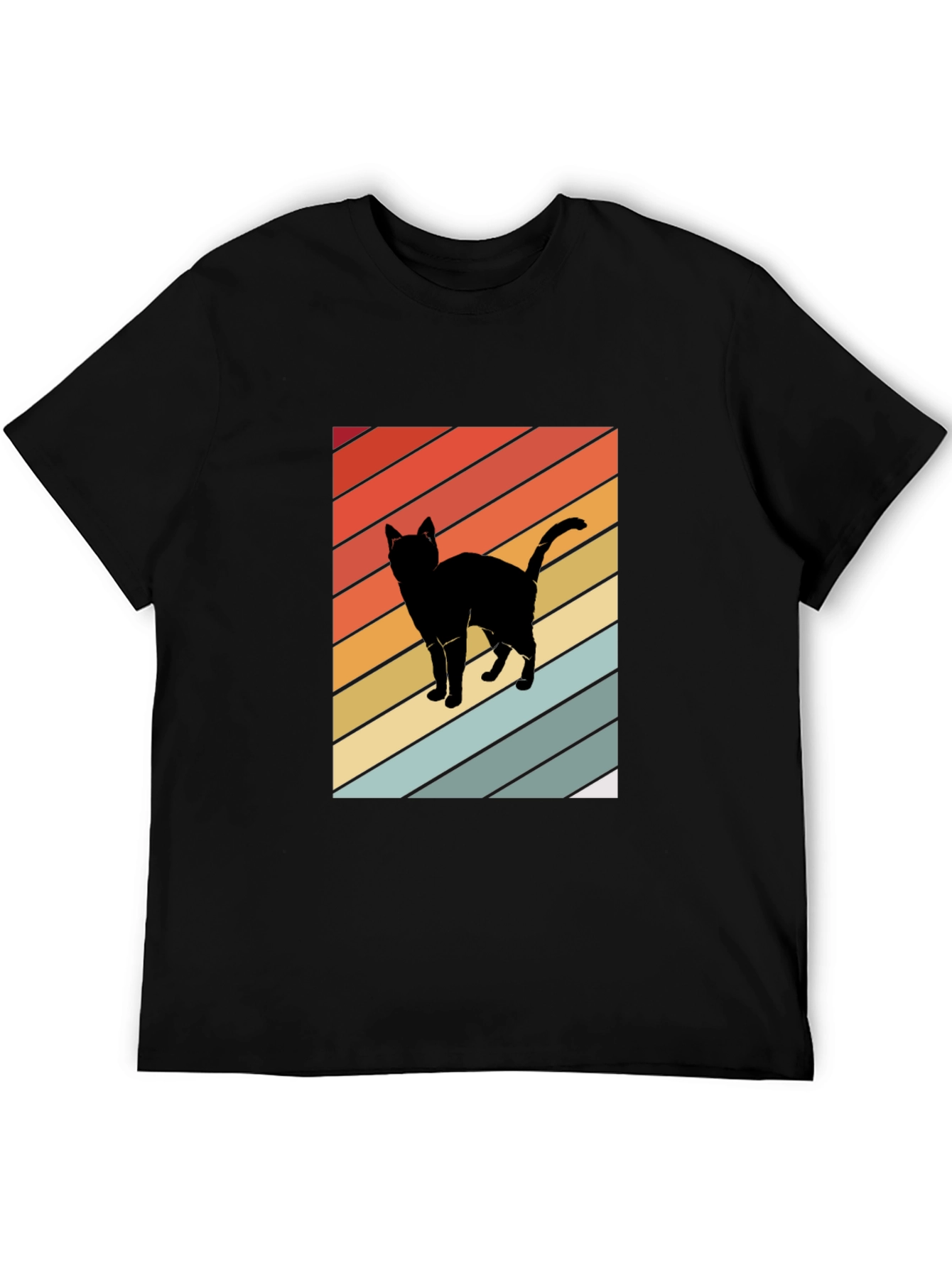 Retro Cat Silhouette Tee