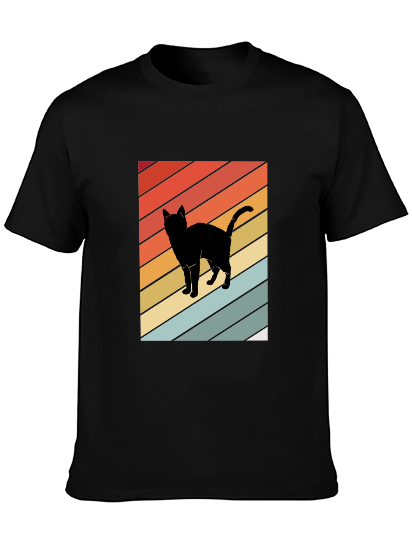 Retro Cat Silhouette Tee