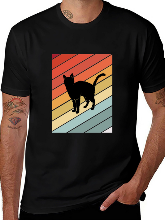 Retro Cat Silhouette Tee