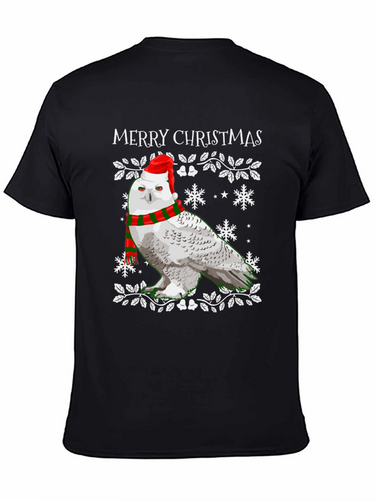 Festive Owl Christmas T-Shirt