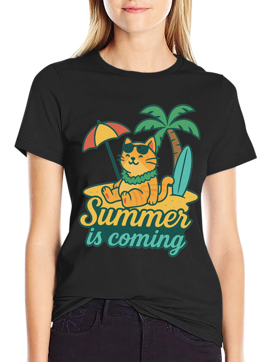 Summer is Coming Cat T-Shirt