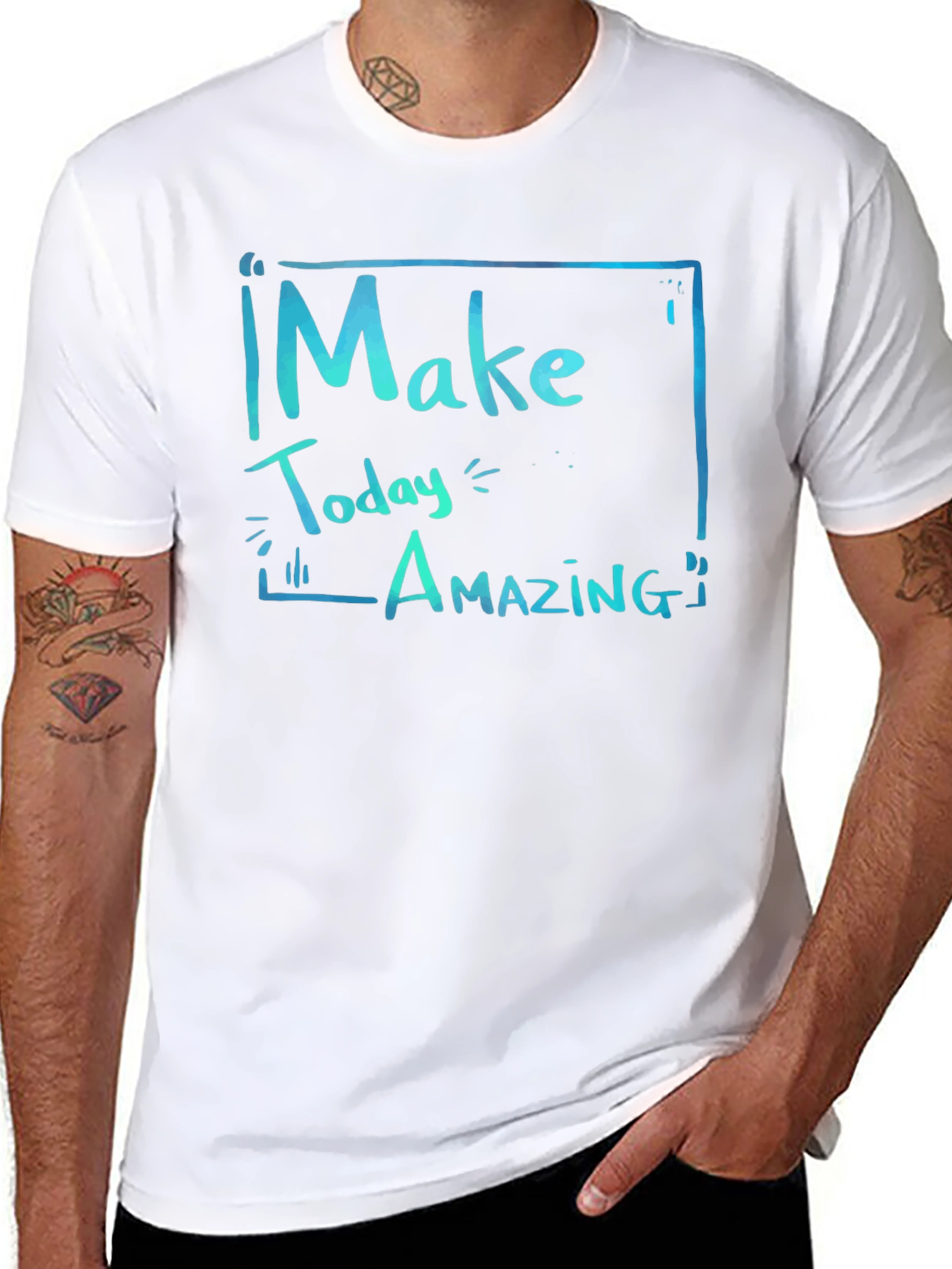 Make Today Amazing Graphic Tee - Black