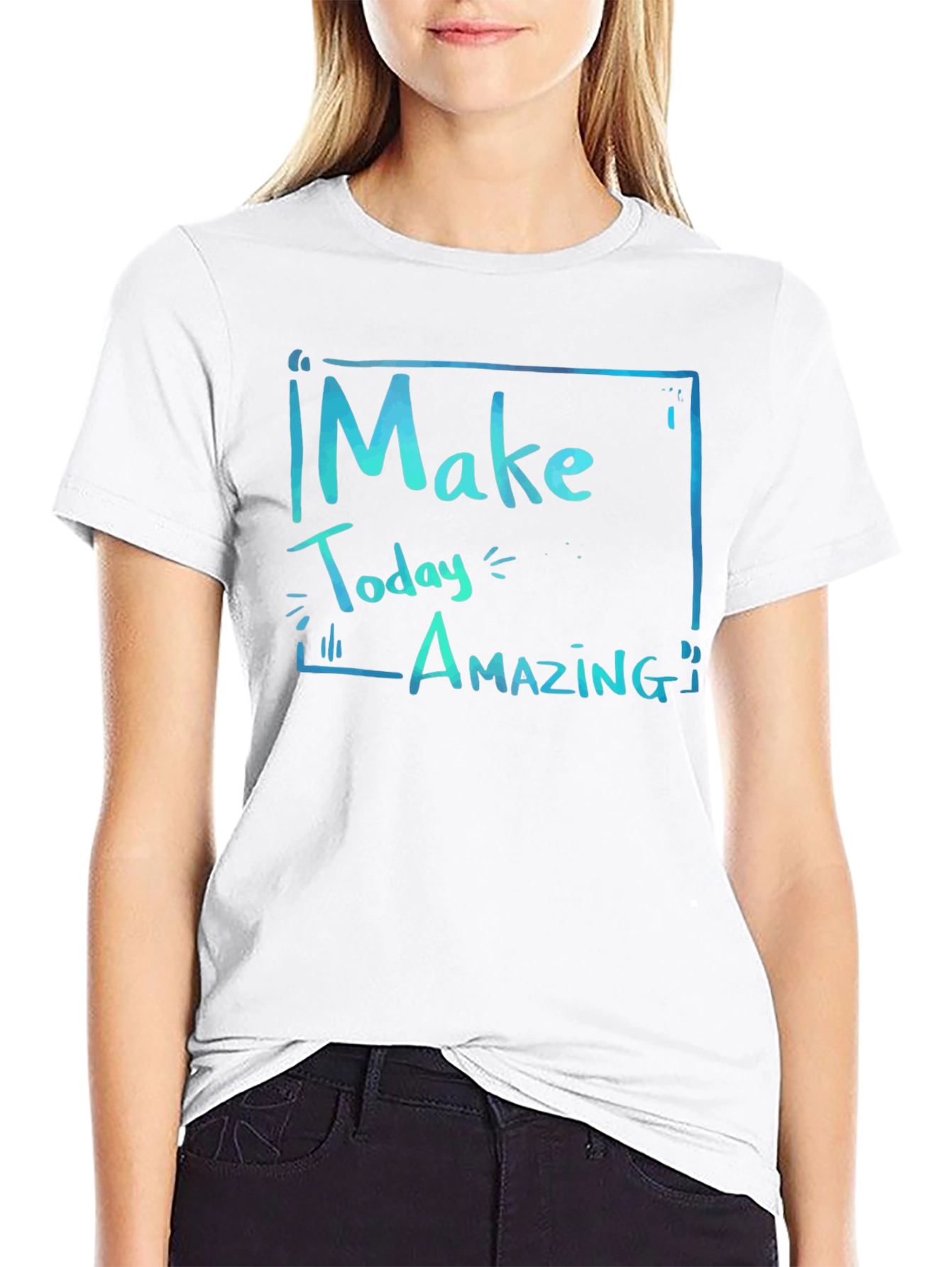 Make Today Amazing Graphic Tee - Black