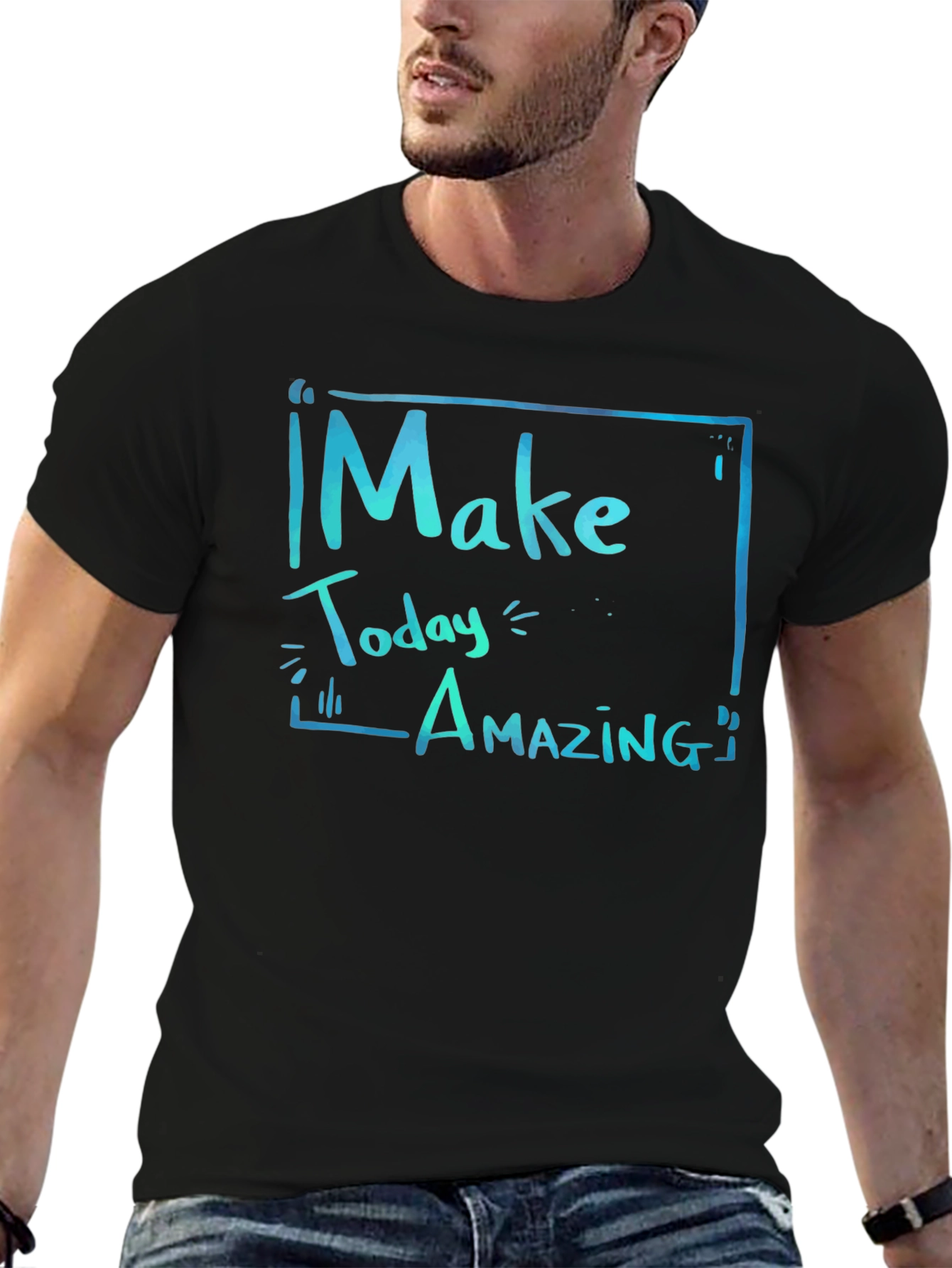 Make Today Amazing Graphic Tee - Black