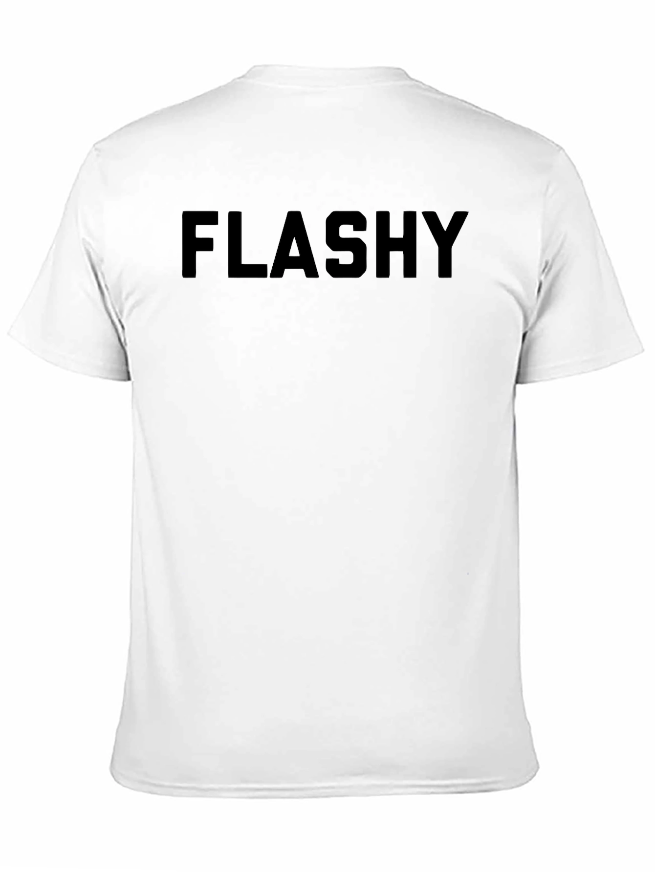 Flashy Black Graphic Tee - Bold Statement Shirt