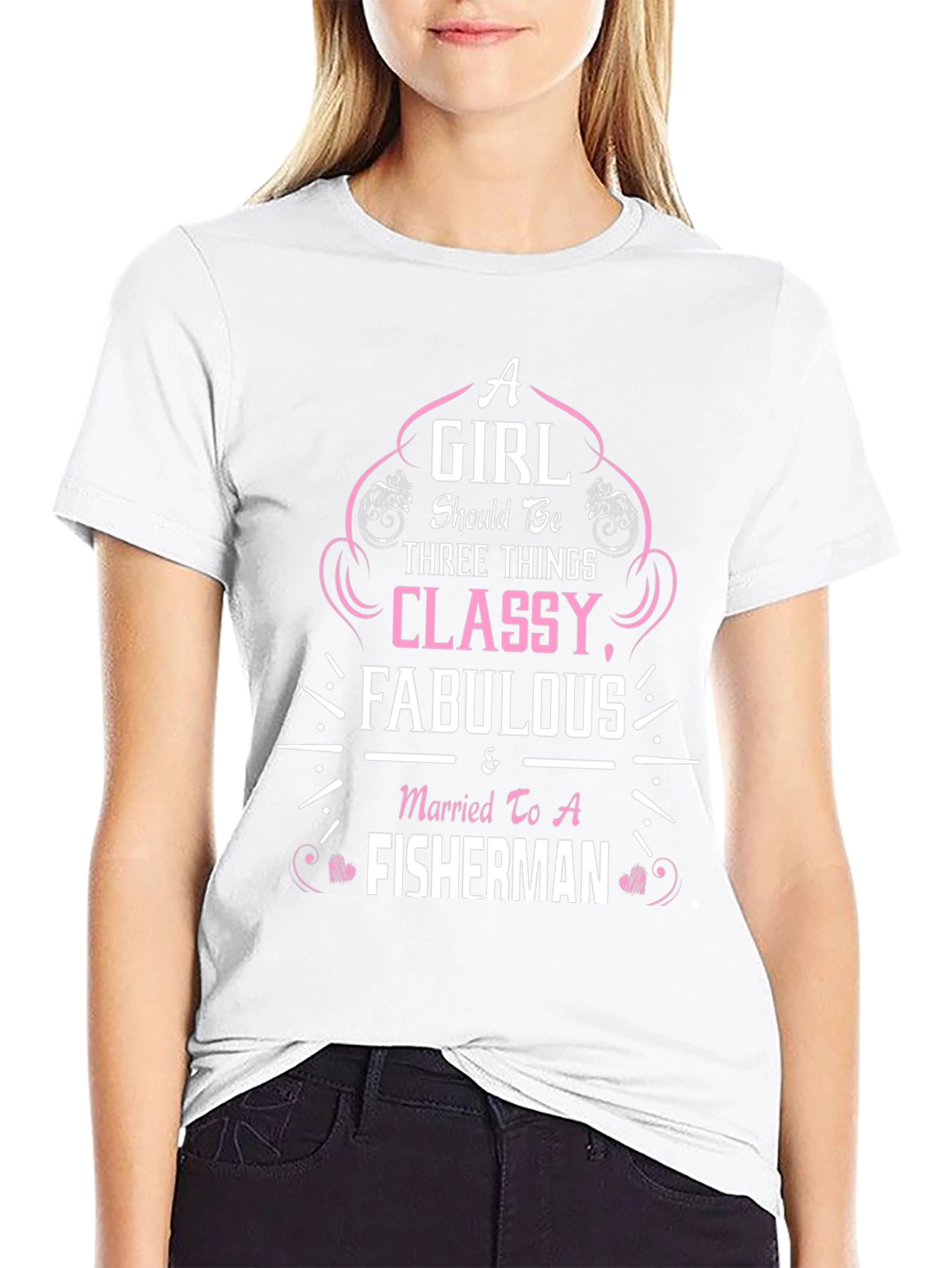 Classy Fisherman Wife Graphic Tee
