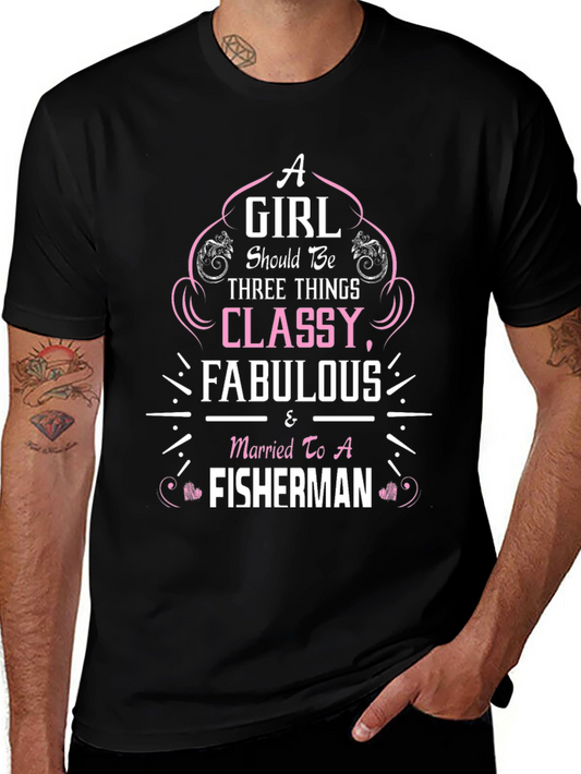 Classy Fisherman Wife Graphic Tee