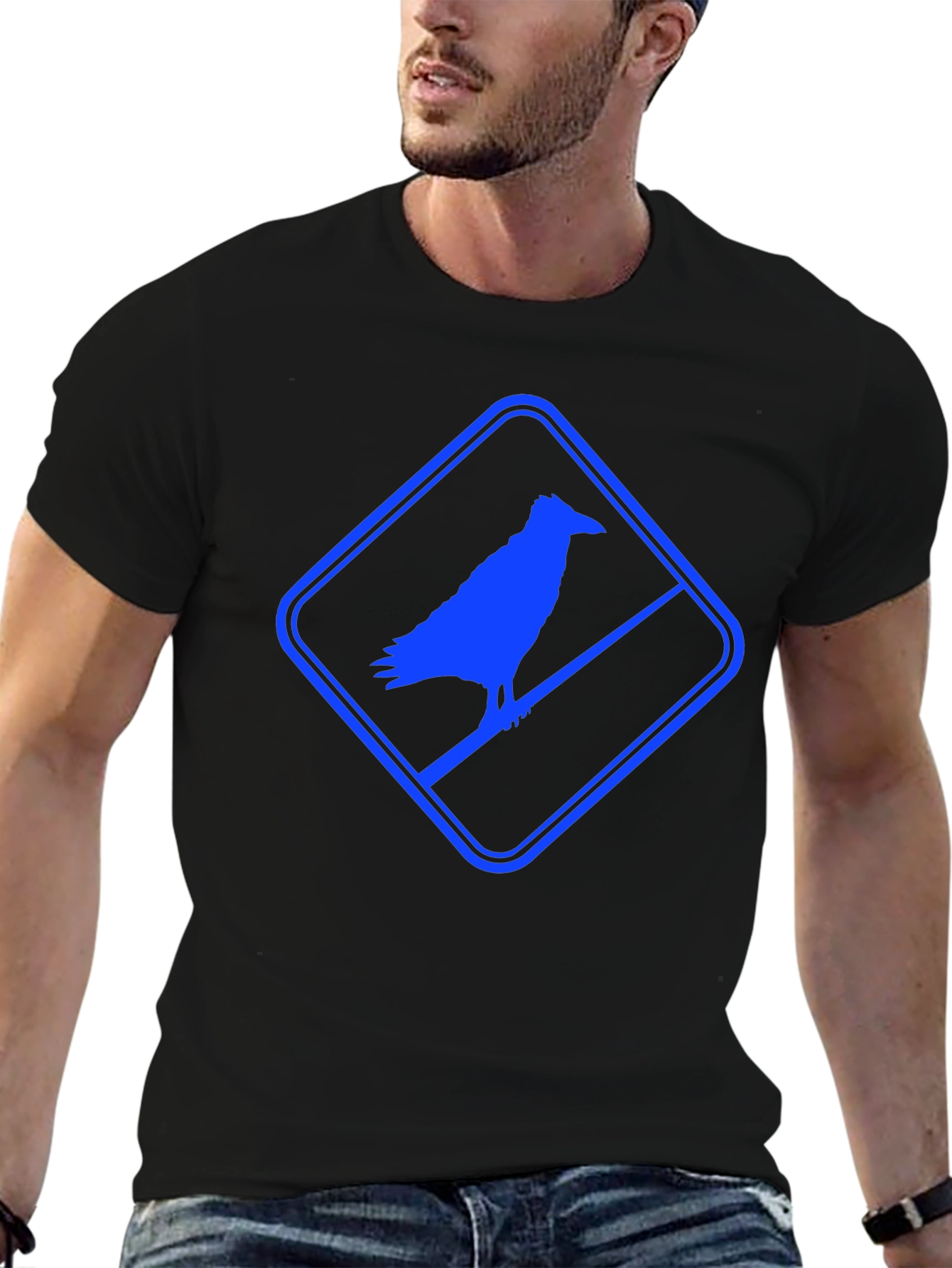 Raven Silhouette Graphic T-Shirt