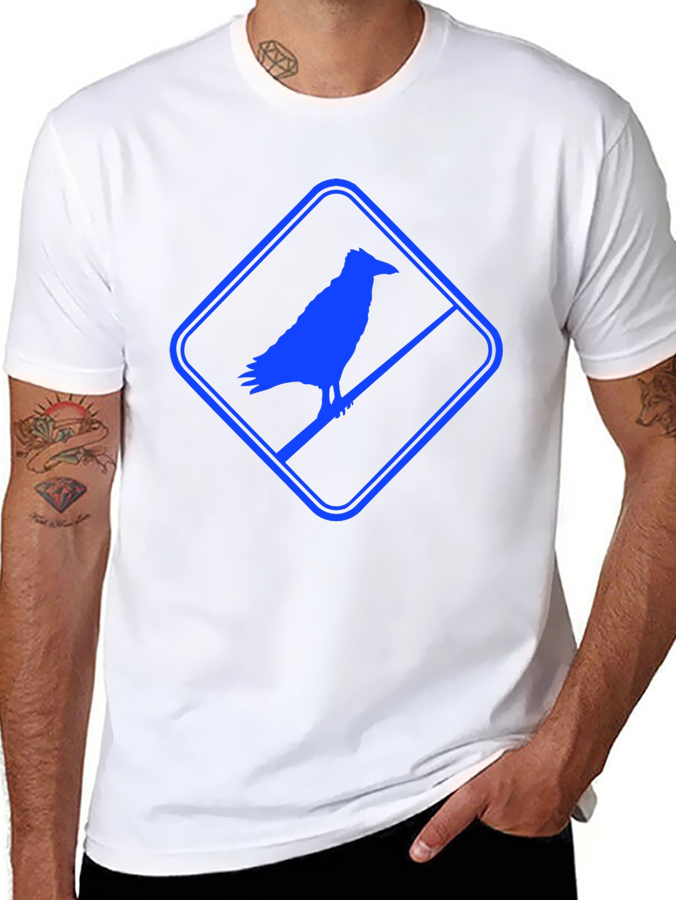 Raven Silhouette Graphic T-Shirt