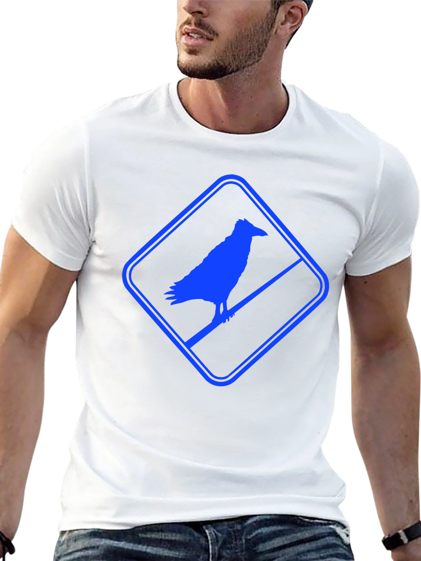 Raven Silhouette Graphic T-Shirt