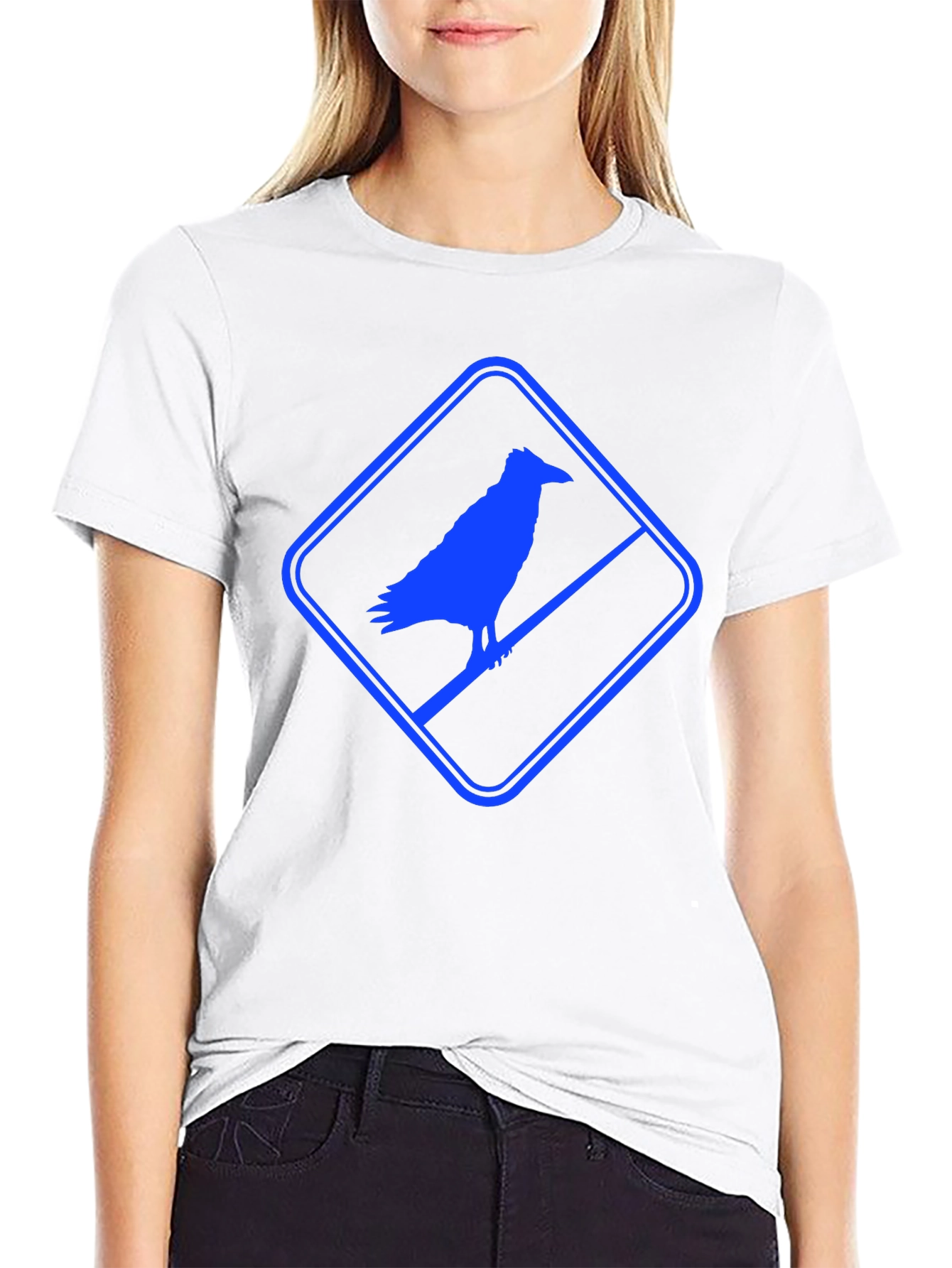 Raven Silhouette Graphic T-Shirt