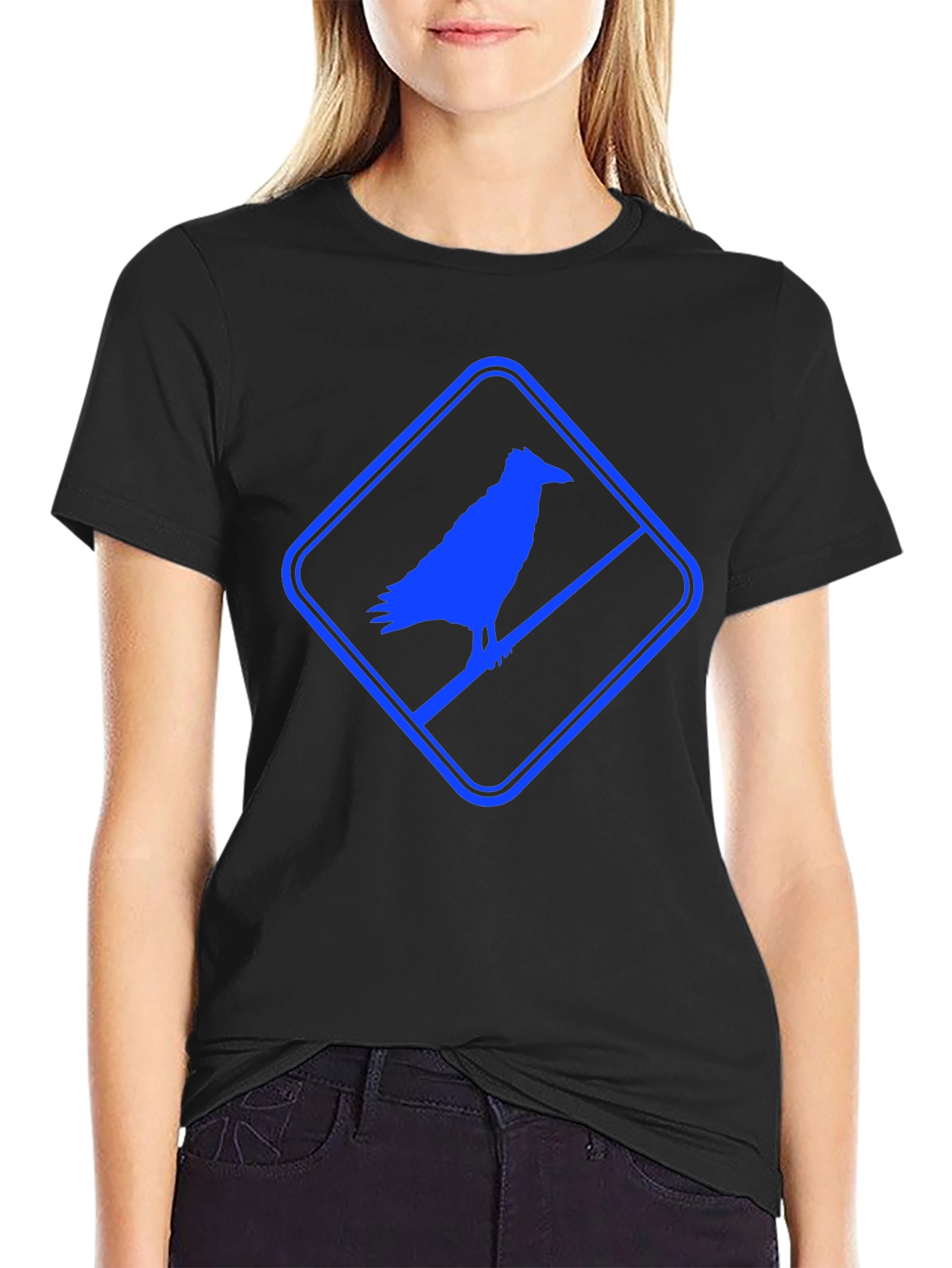 Raven Silhouette Graphic T-Shirt
