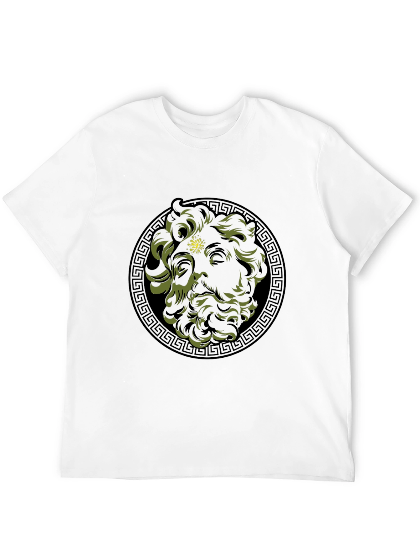 Greek God Medusa Graphic Tee - Black