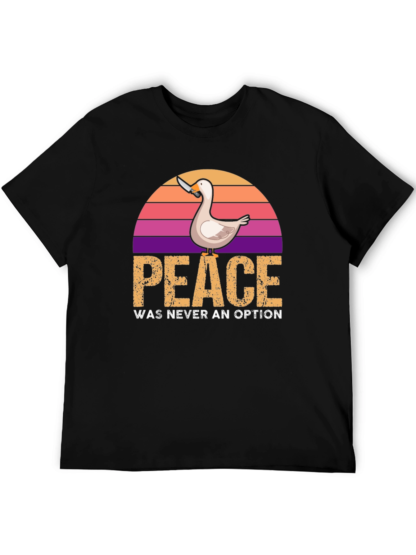 Peace Was Never an Option Duck T-Shirt