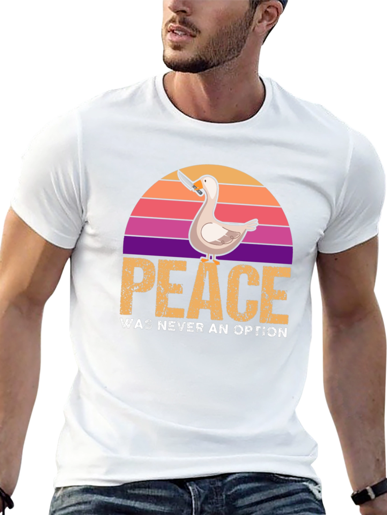 Peace Was Never an Option Duck T-Shirt