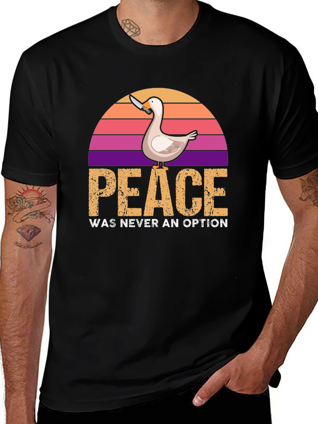 Peace Was Never an Option Duck T-Shirt
