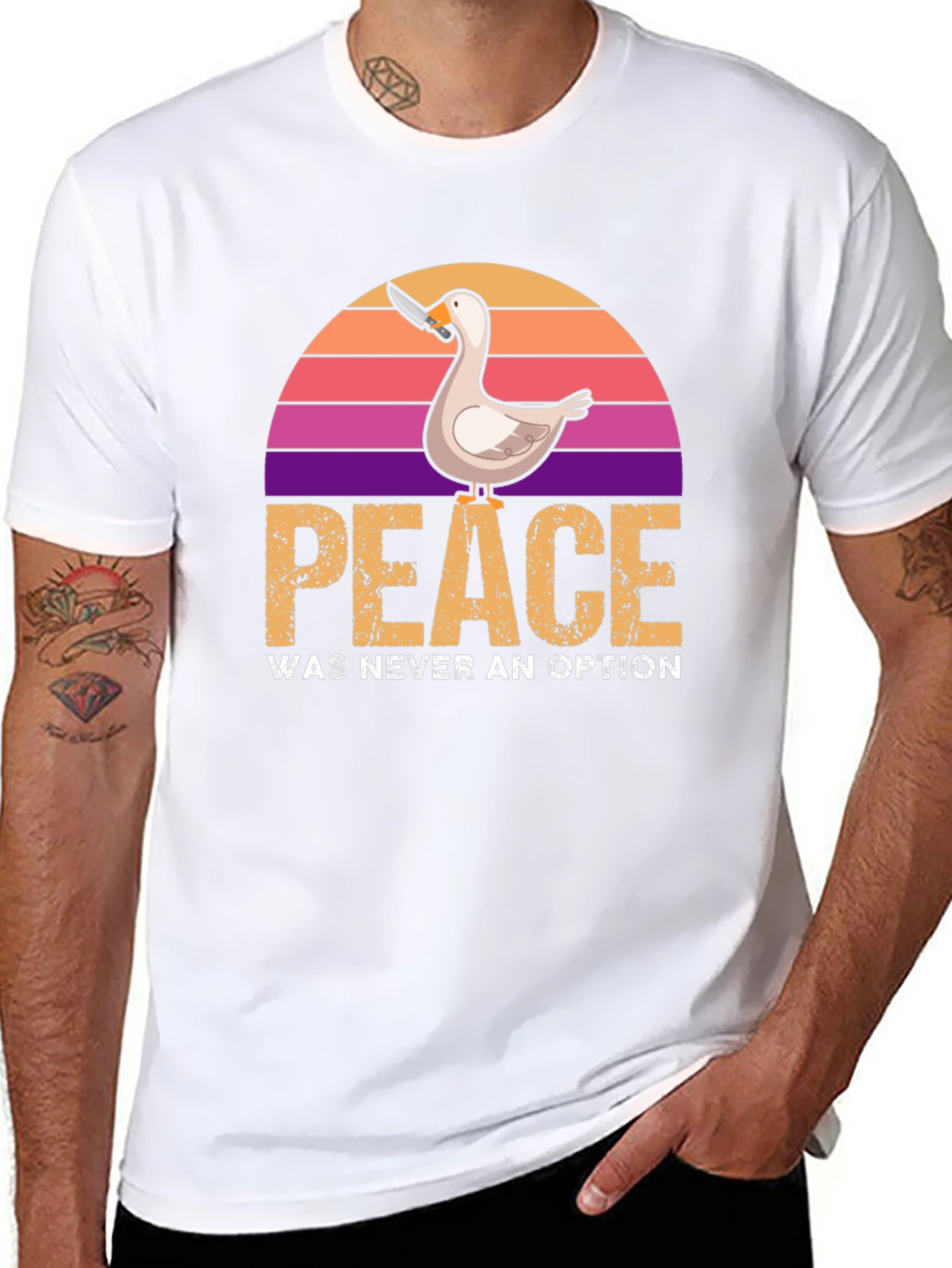Peace Was Never an Option Duck T-Shirt