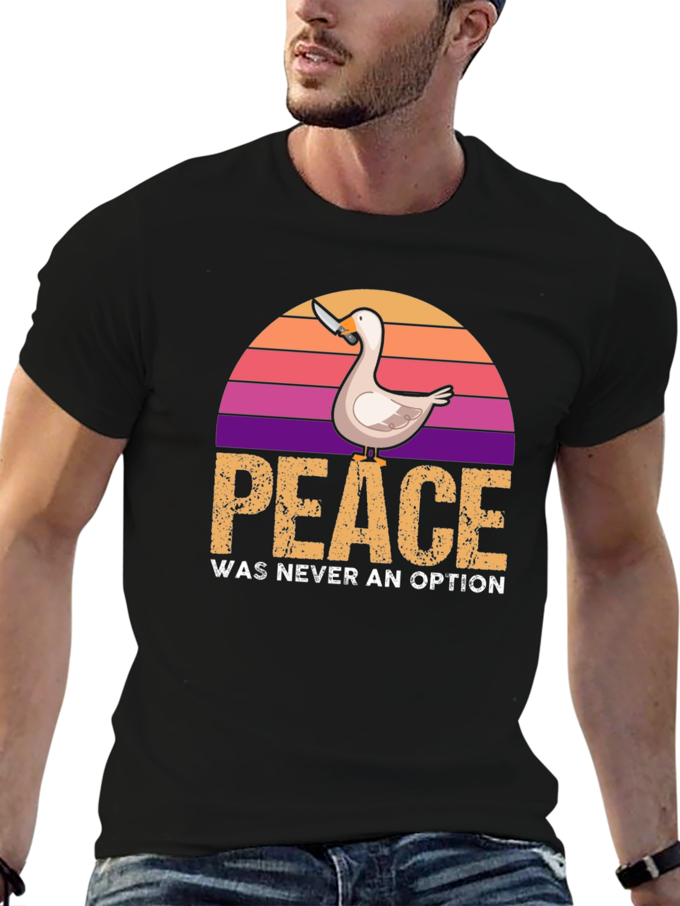 Peace Was Never an Option Duck T-Shirt