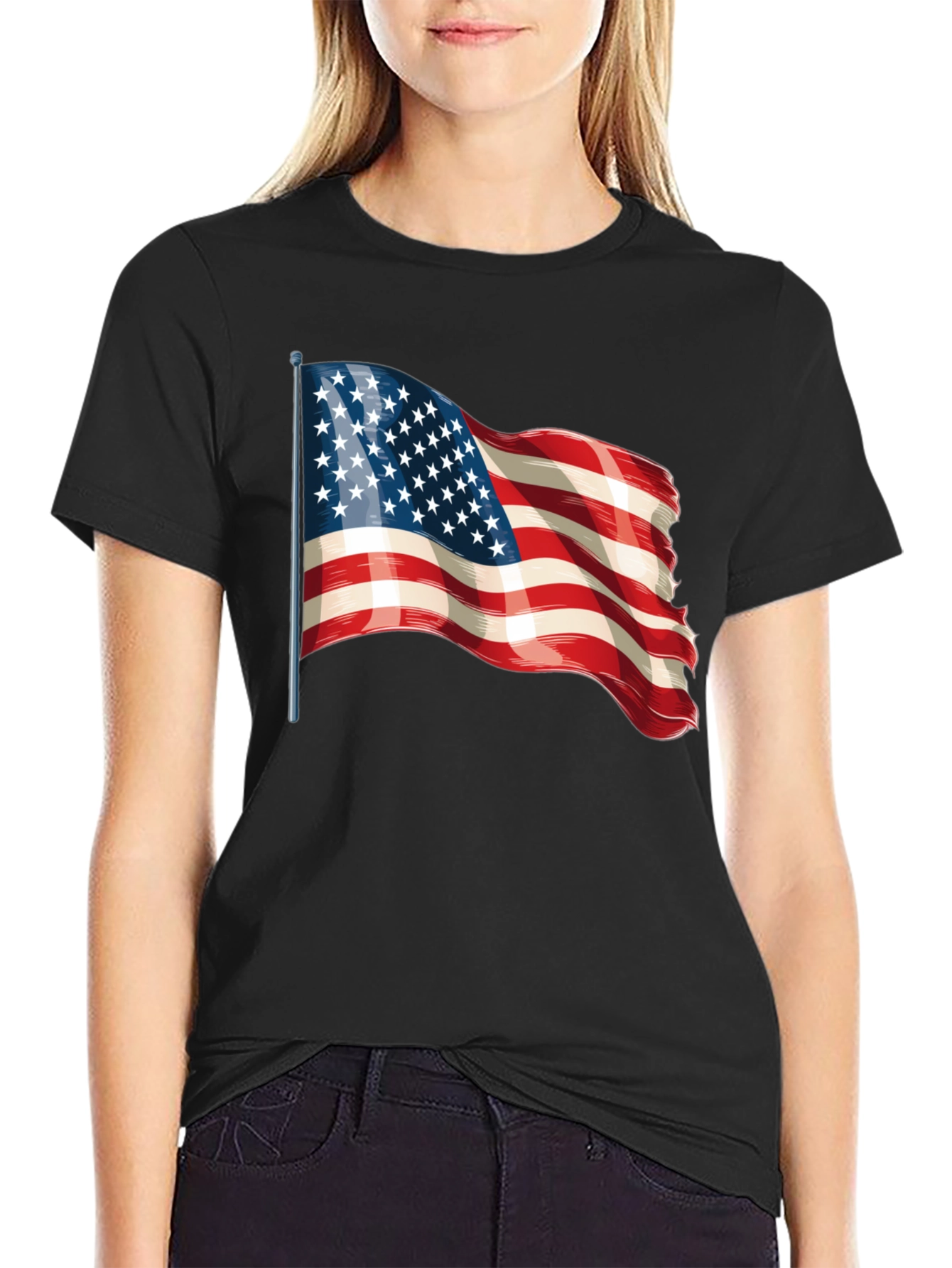 American Flag Graphic T-Shirt - Patriotic Pride