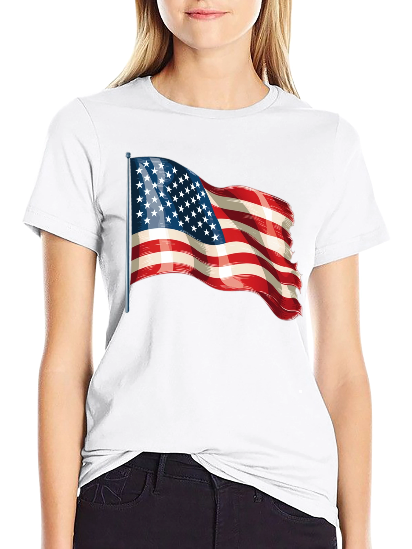 American Flag Graphic T-Shirt - Patriotic Pride