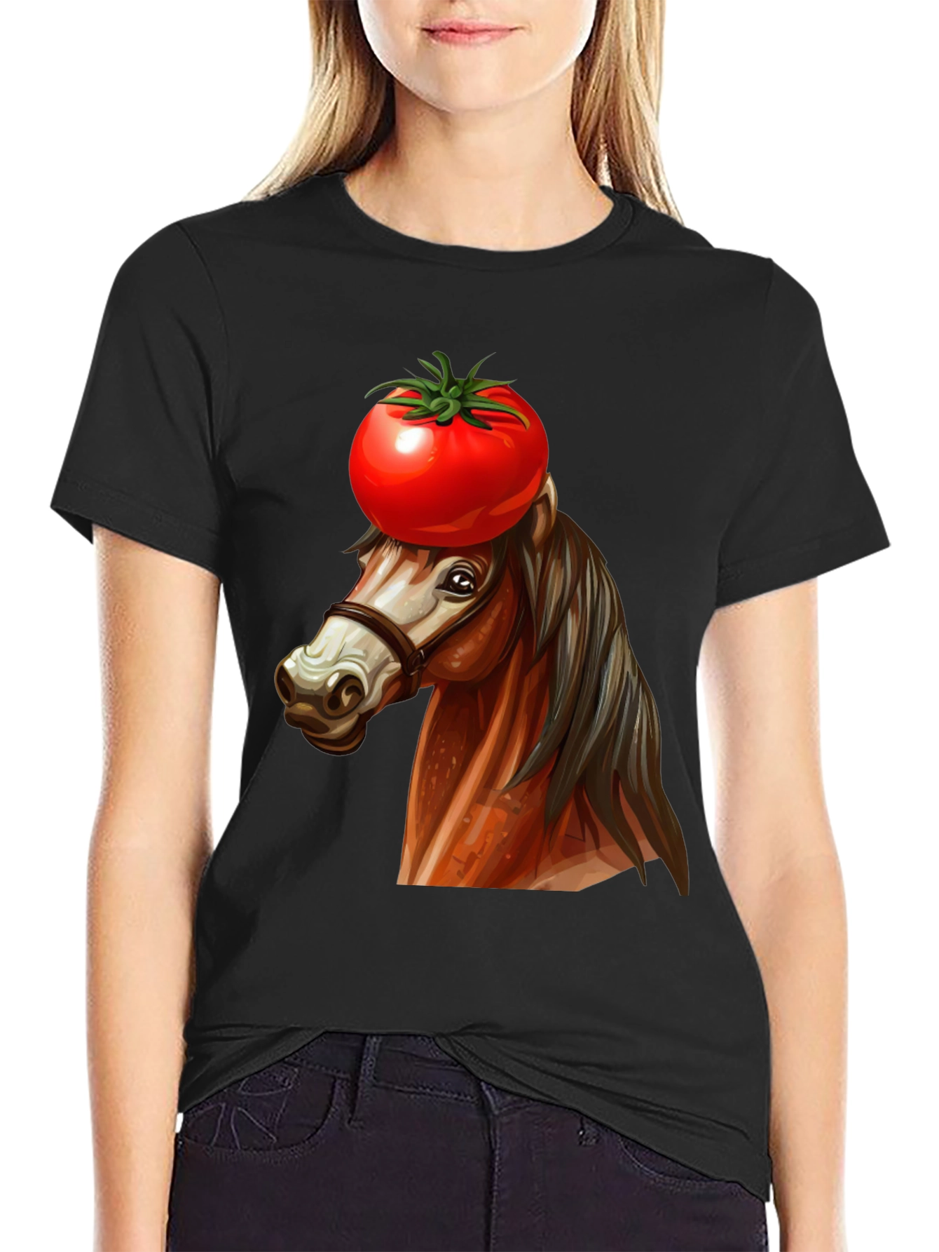 Tomato-Headed Horse Graphic Tee