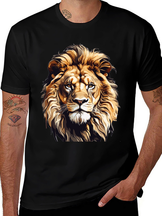 Lion Graphic T-Shirt - Fierce Style
