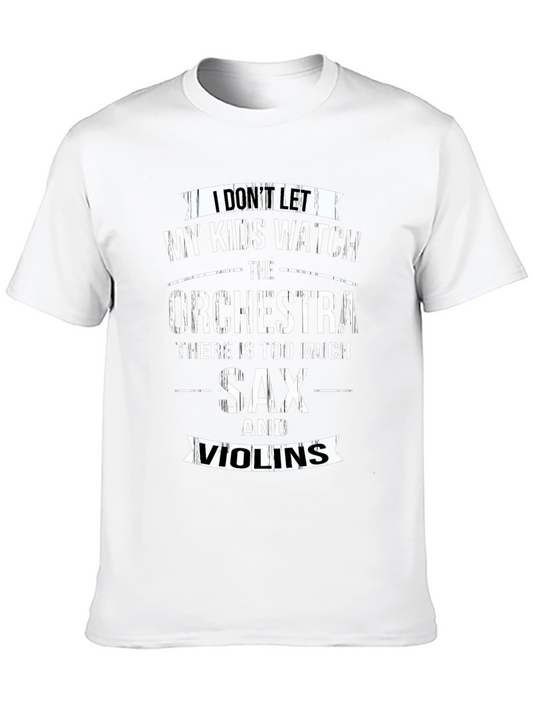 Funny Orchestra T-Shirt - Sax & Violins Humor
