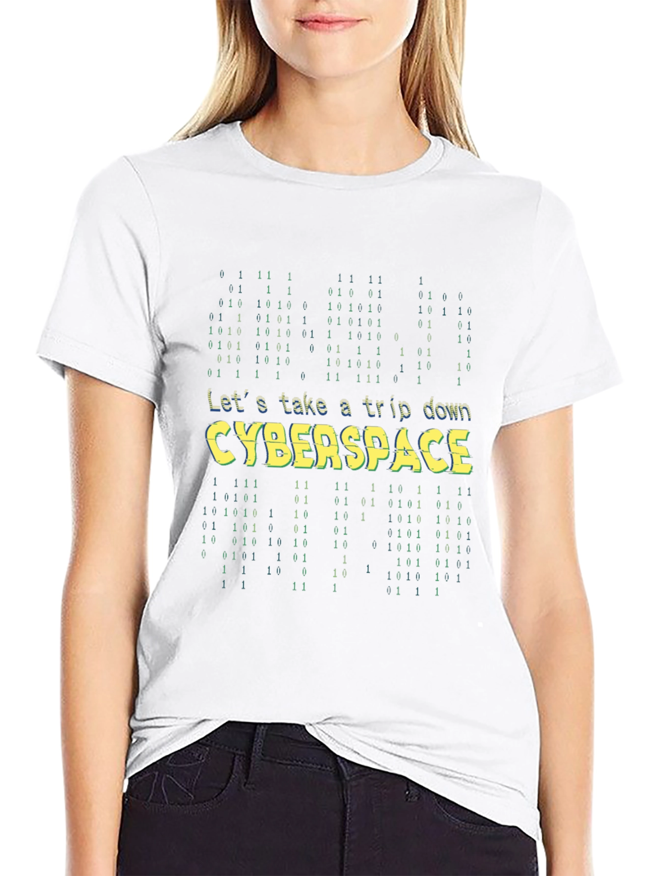 Cyberpunk Cyberspace Graphic T-Shirt