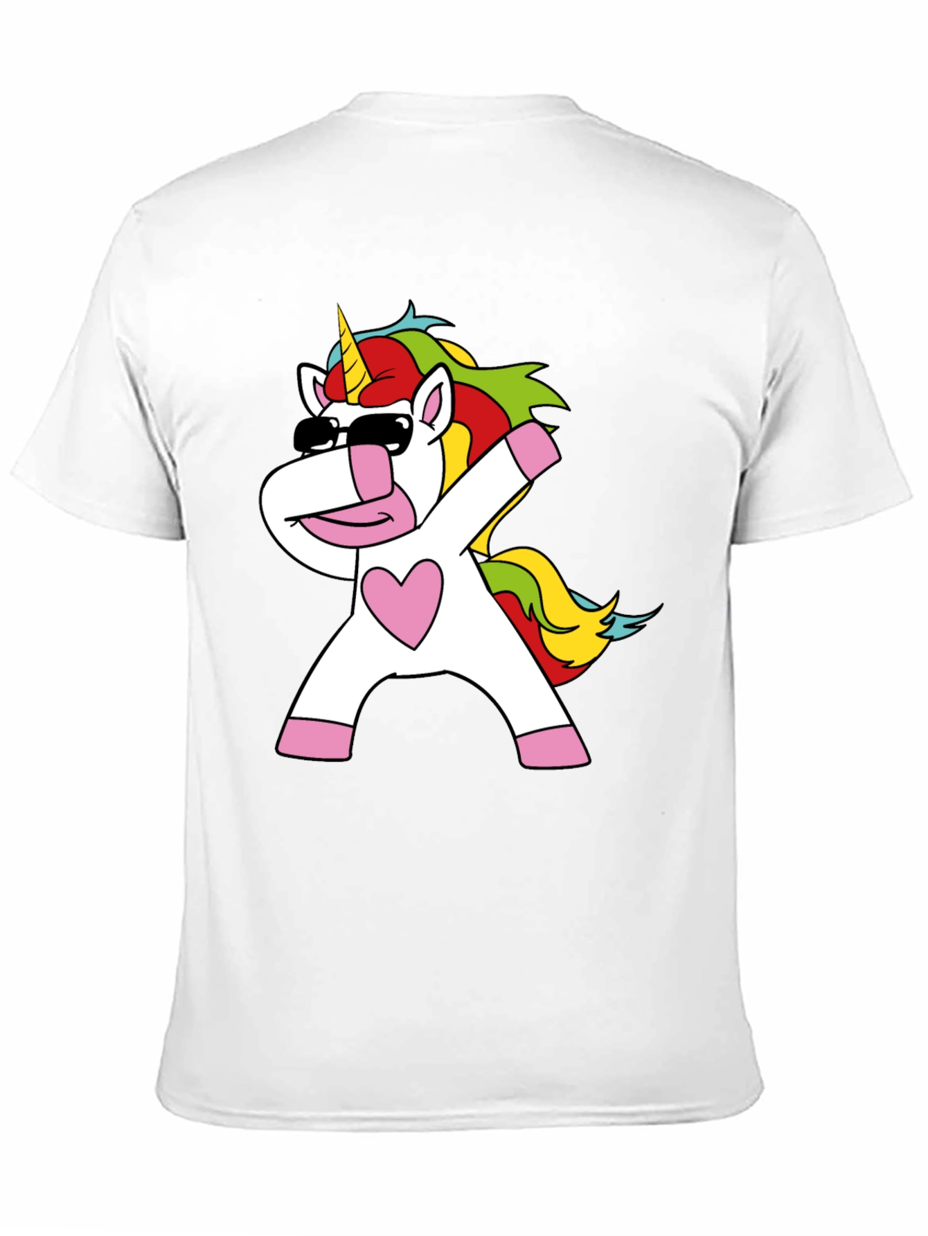 Dabbing Unicorn Black T-Shirt