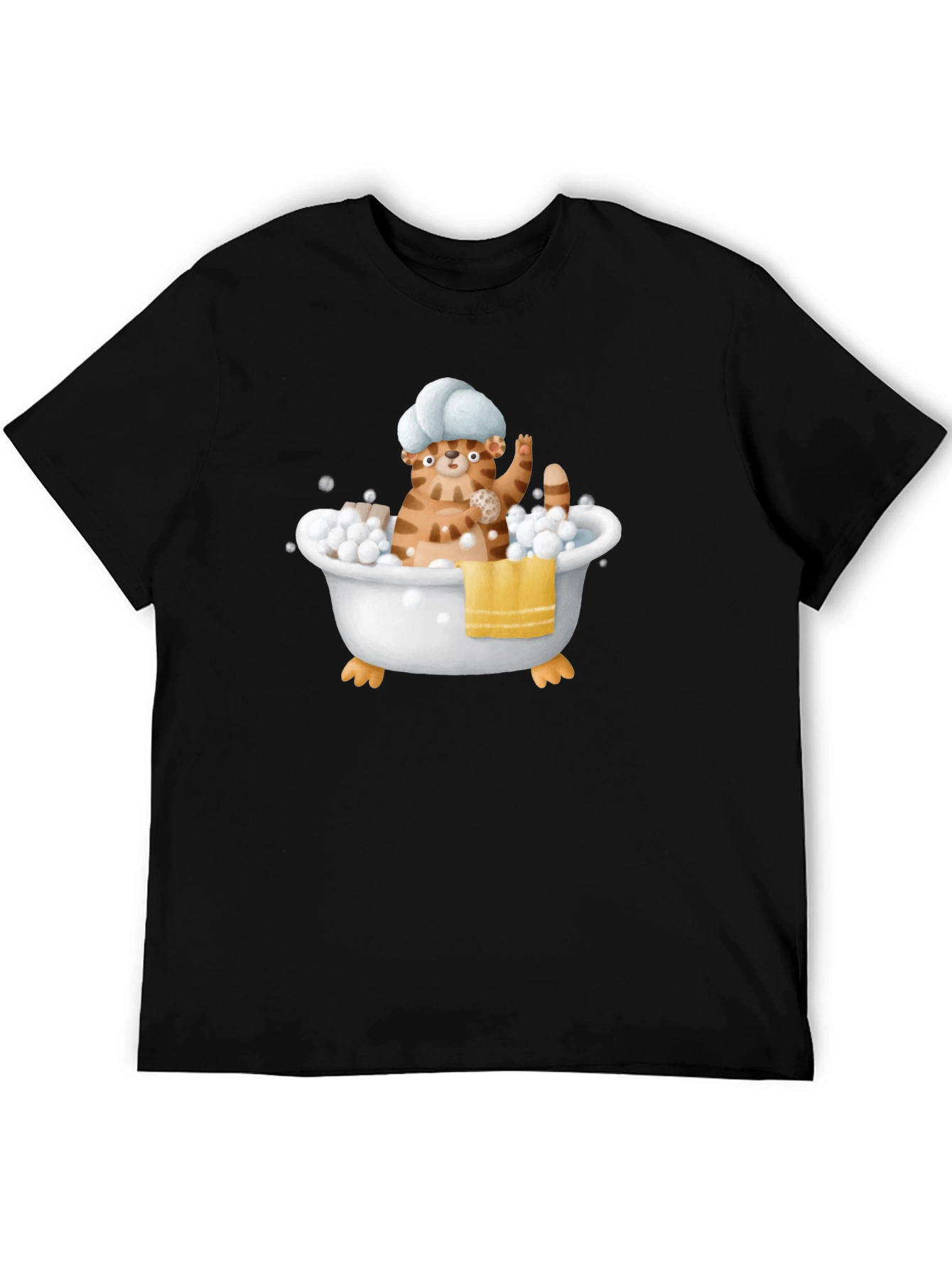 Funny Cat in Tub T-Shirt
