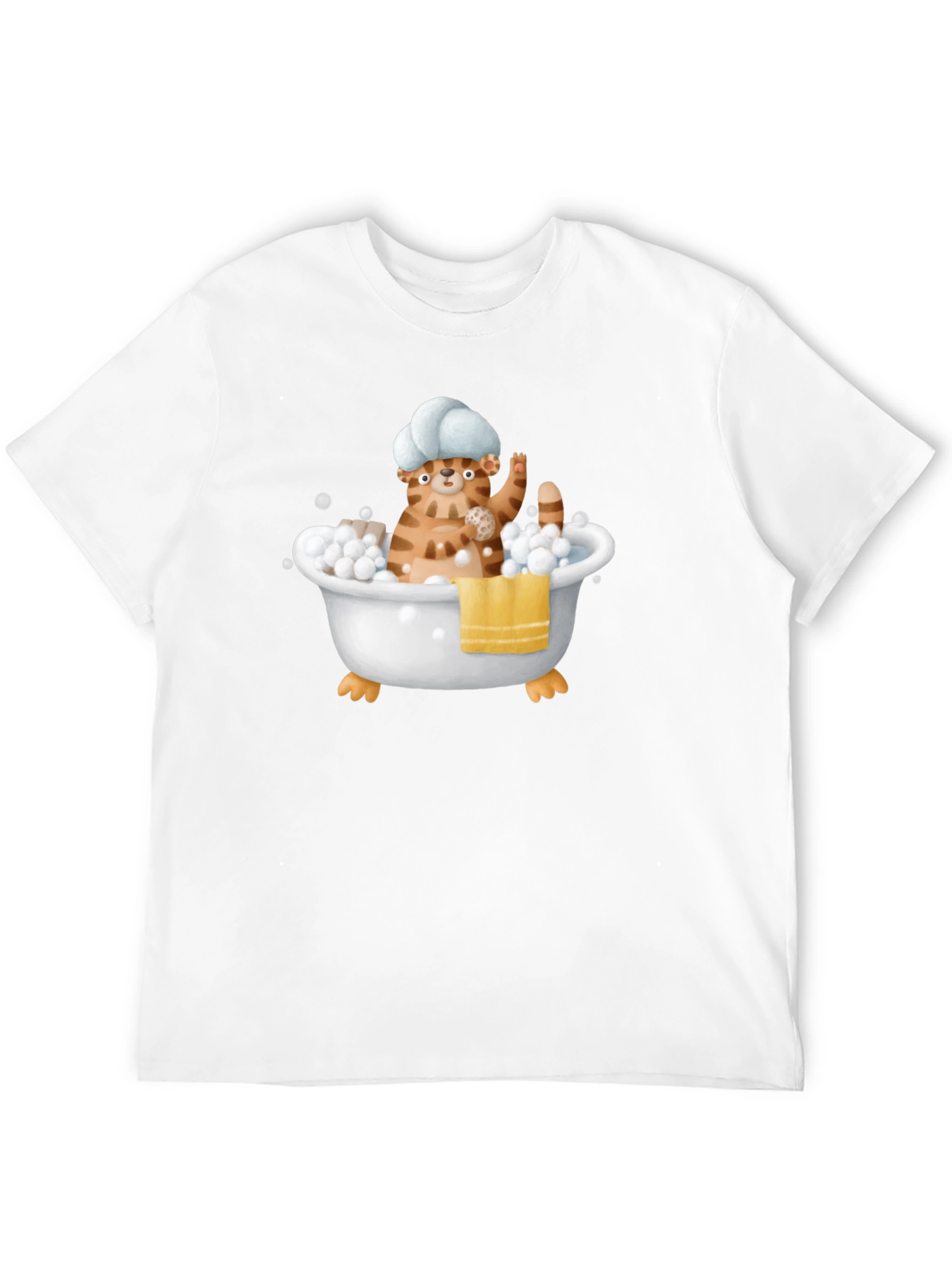 Funny Cat in Tub T-Shirt