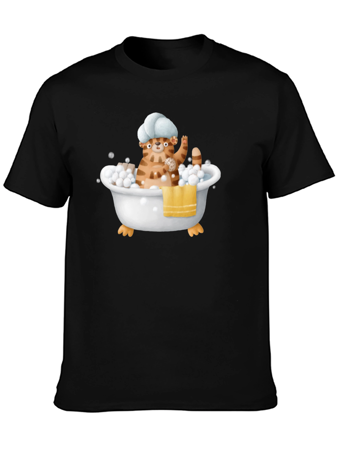 Funny Cat in Tub T-Shirt