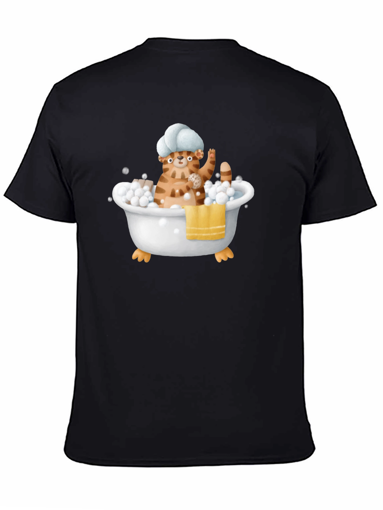 Funny Cat in Tub T-Shirt