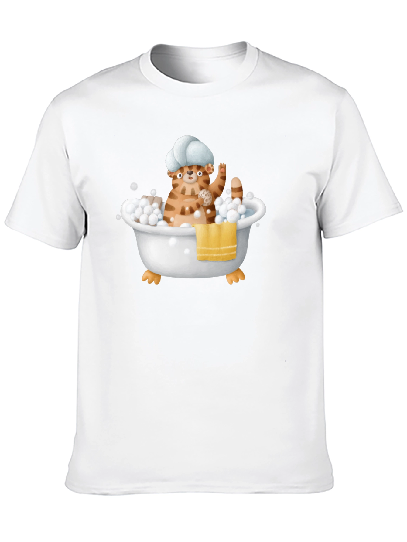 Funny Cat in Tub T-Shirt