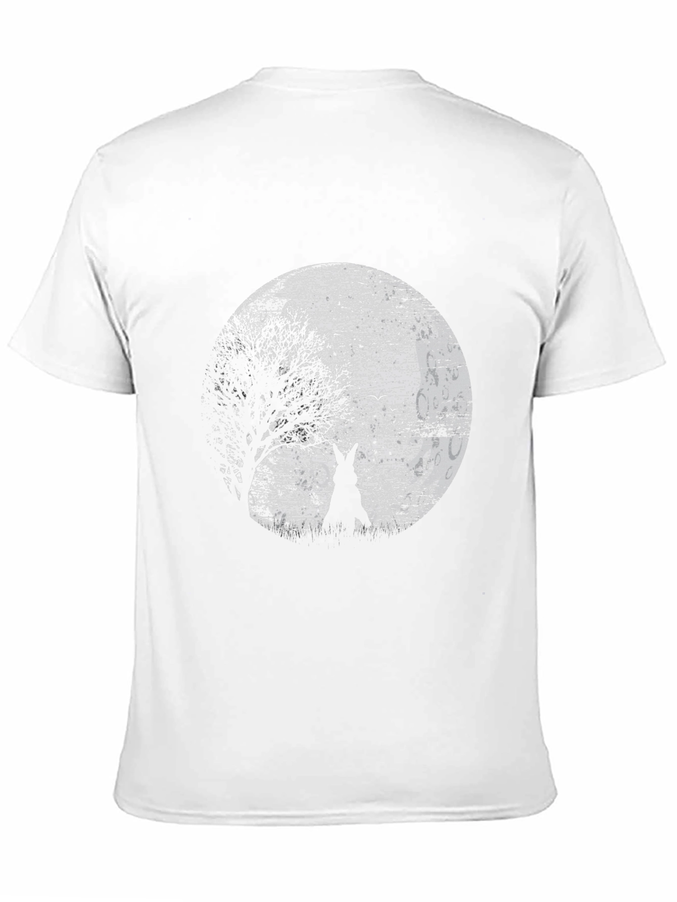 Wolf Moon Graphic Tee - Black Cotton T-Shirt