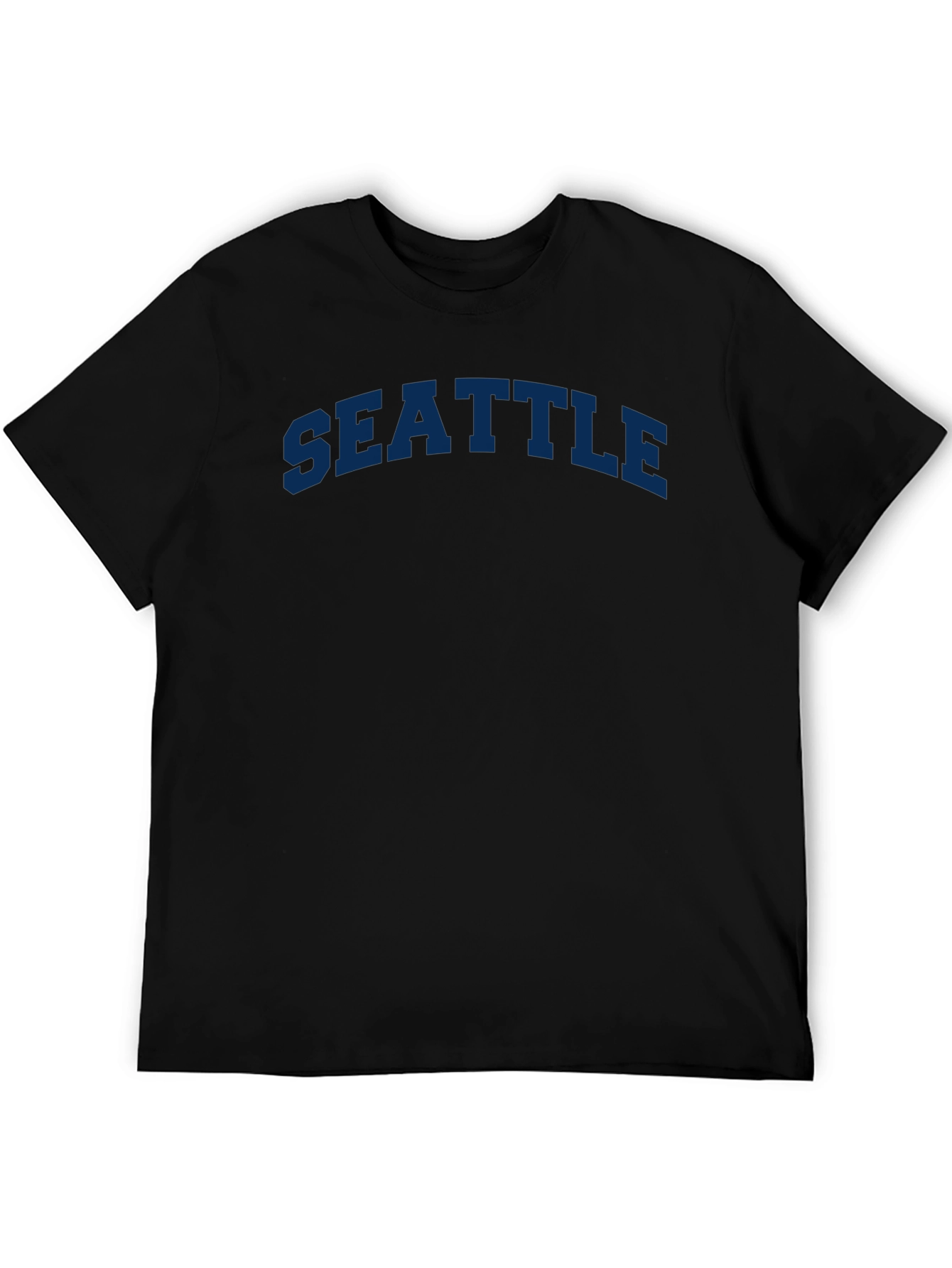 Seattle Text Graphic Tee - Casual Style