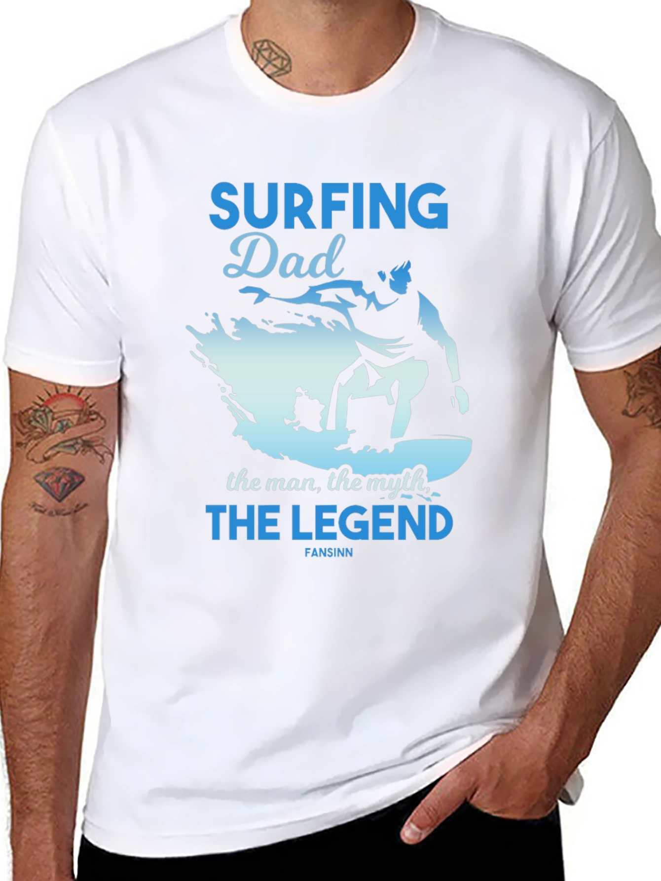 Surfing Dad T-Shirt - The Legend