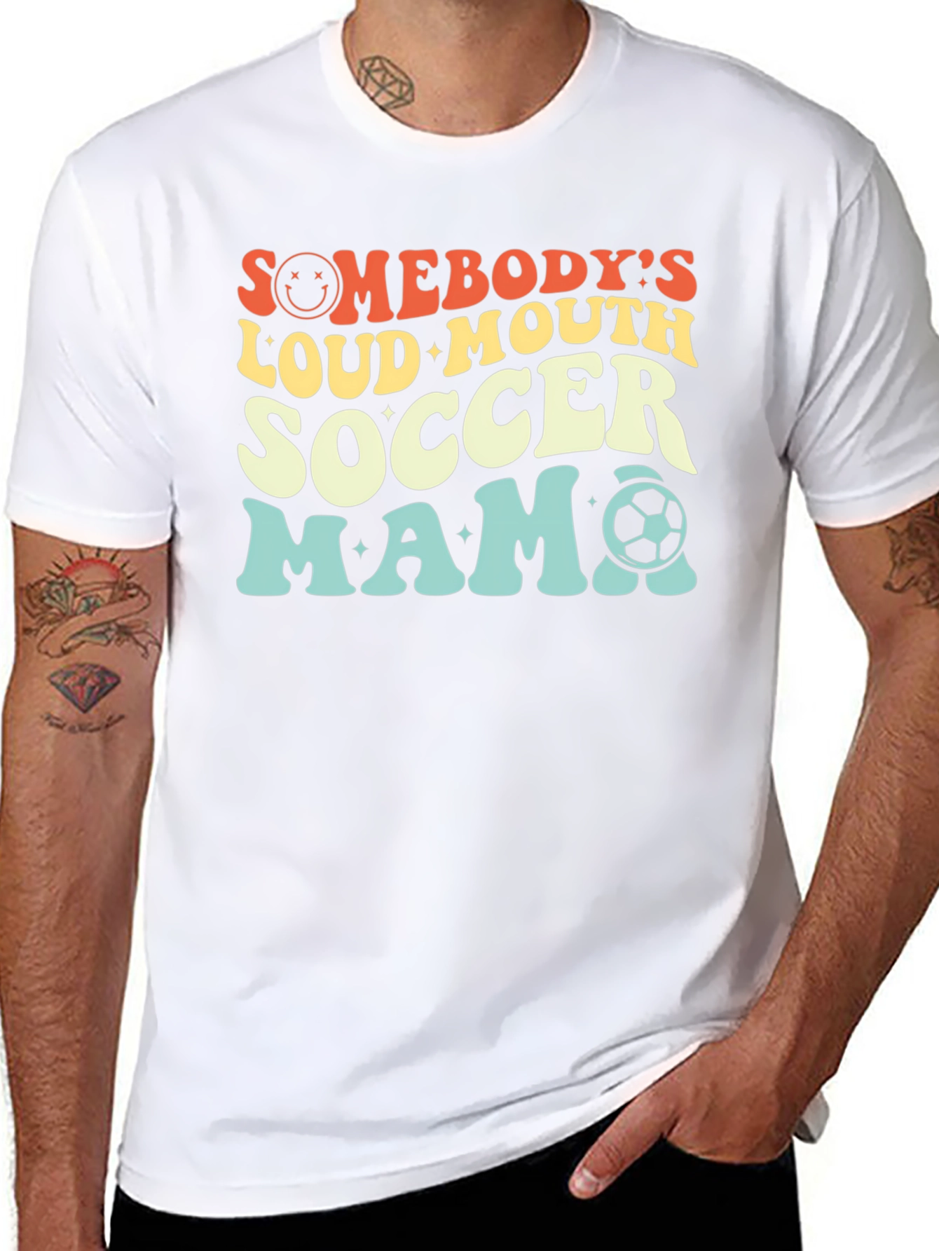 Somebodys Loud Mouth Soccer Mama Graphic Tee