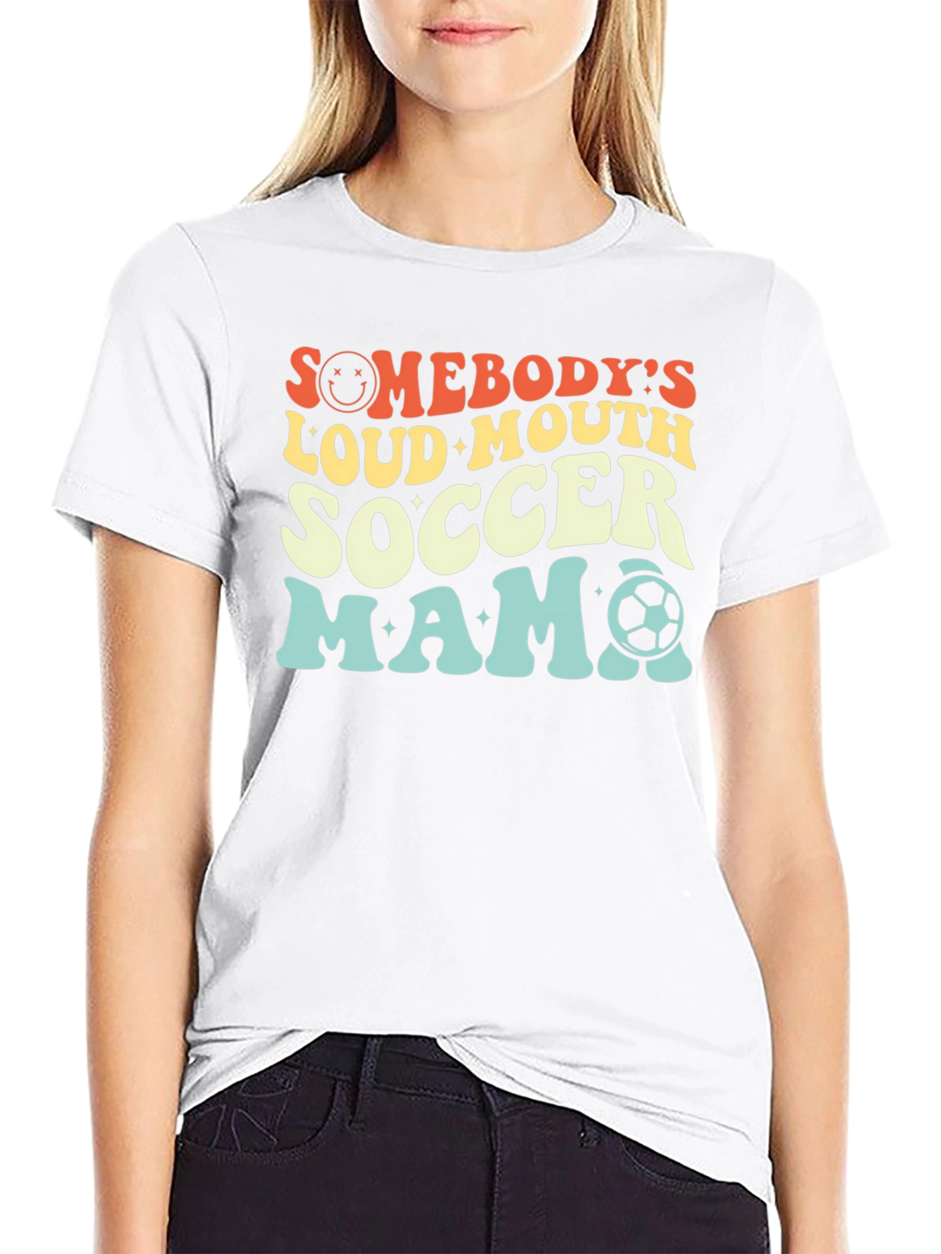 Somebodys Loud Mouth Soccer Mama Graphic Tee
