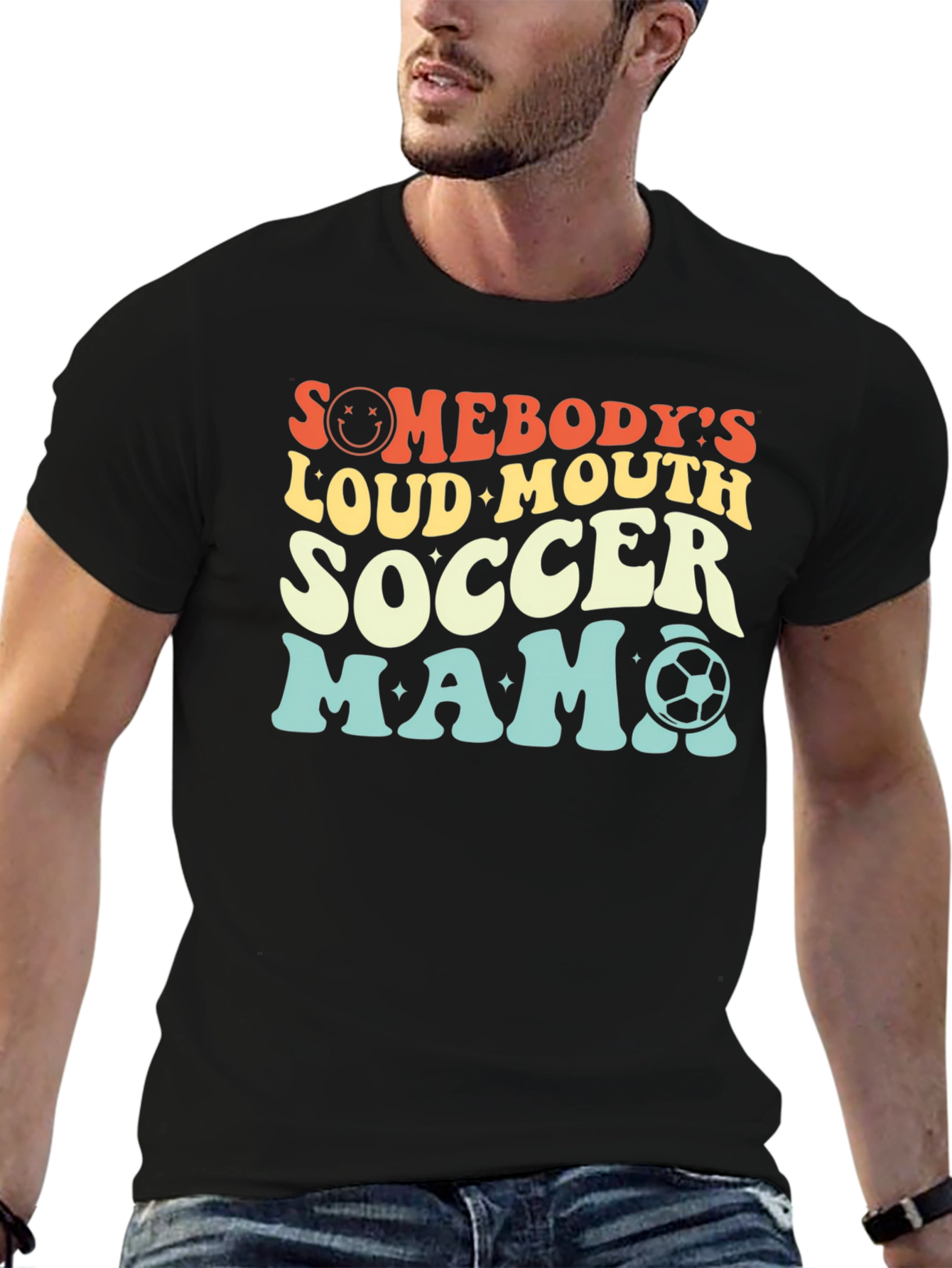 Somebodys Loud Mouth Soccer Mama Graphic Tee