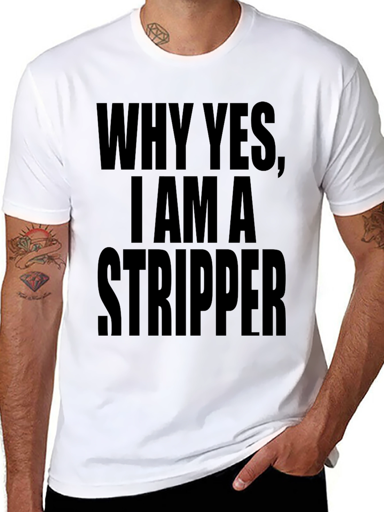 Why Yes I Am A Stripper Graphic Tee