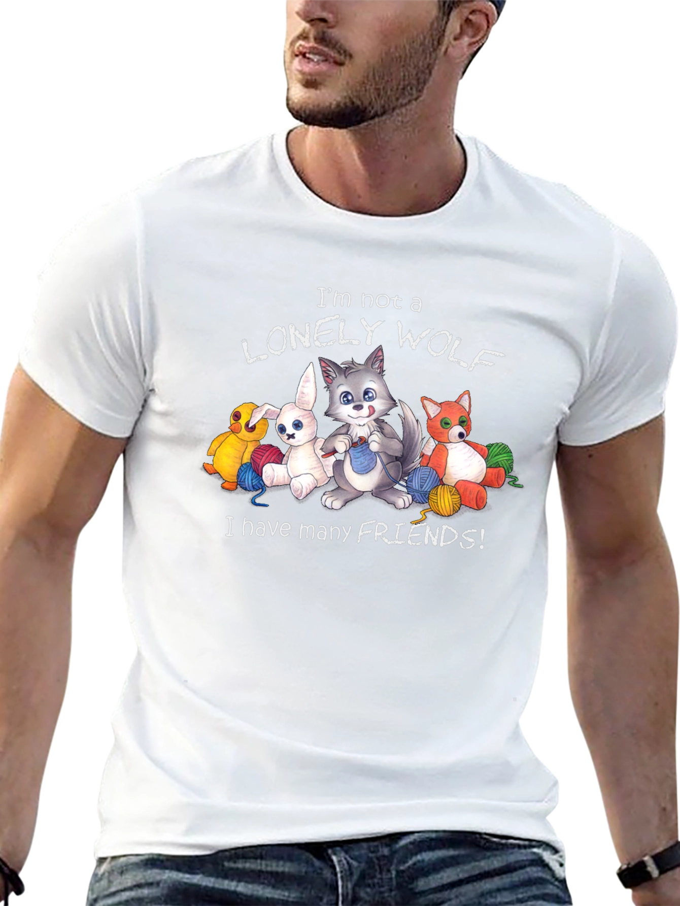 Im Not a Lonely Wolf Graphic T-Shirt