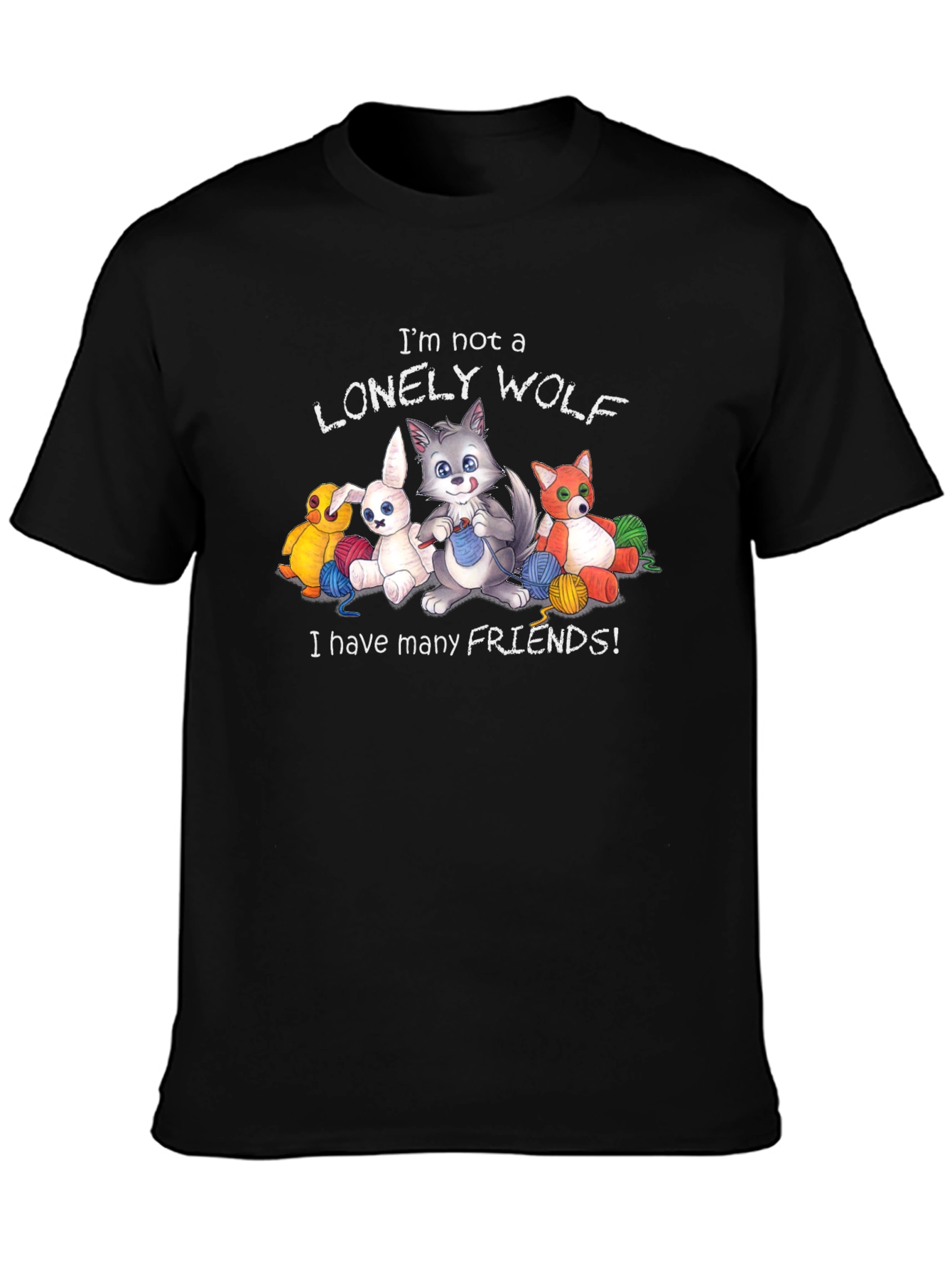 Im Not a Lonely Wolf Graphic T-Shirt