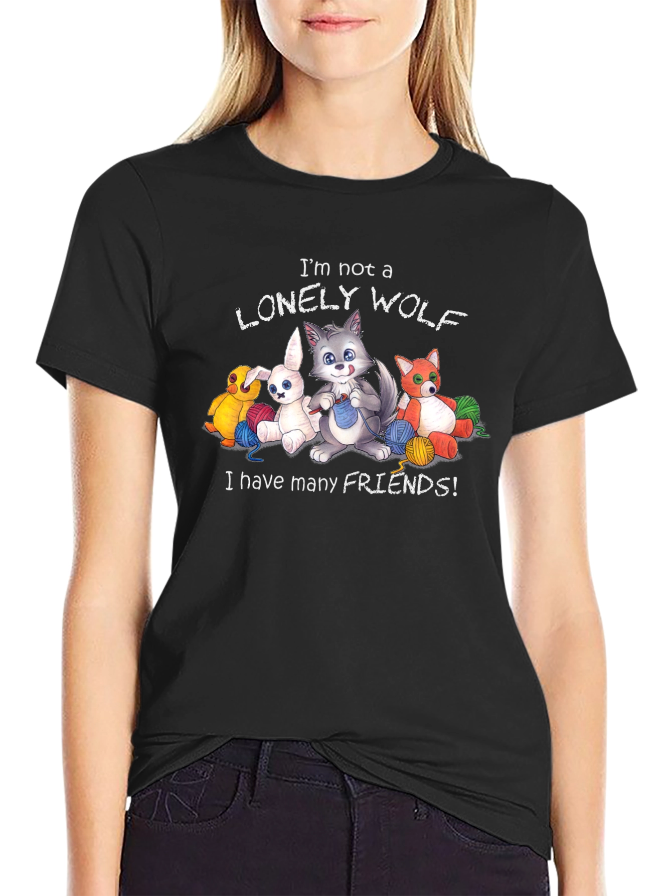 Im Not a Lonely Wolf Graphic T-Shirt